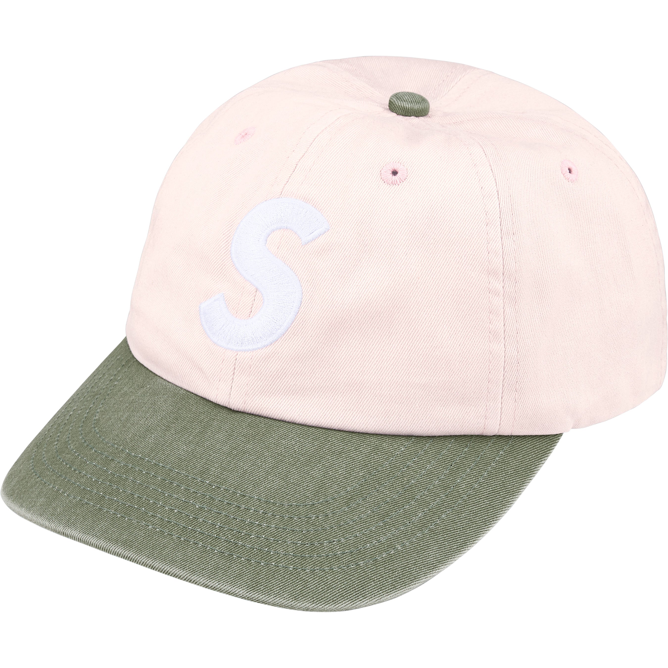 Pigment Coated 2-Tone S Logo 6-Panel