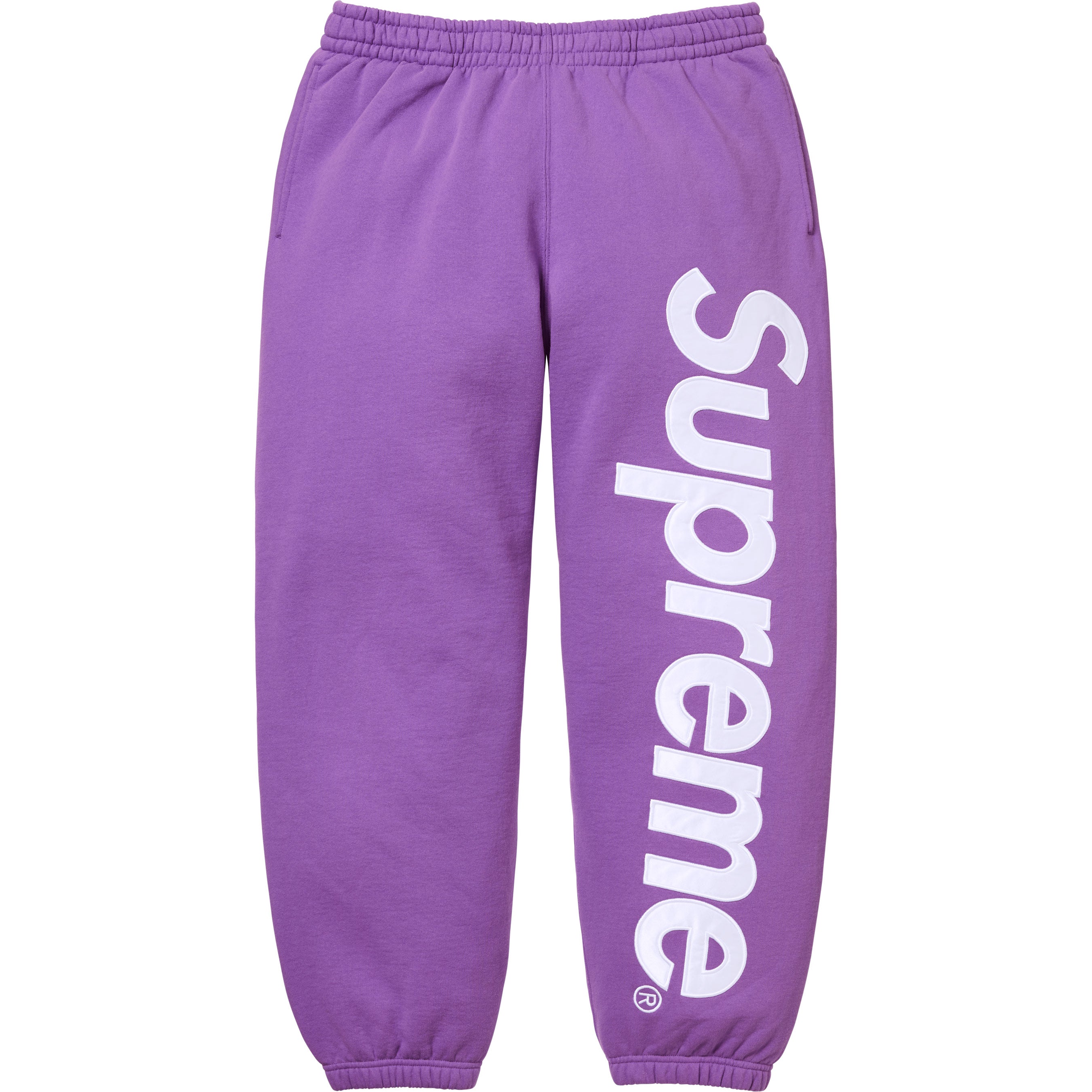 Satin Appliqué Sweatpant