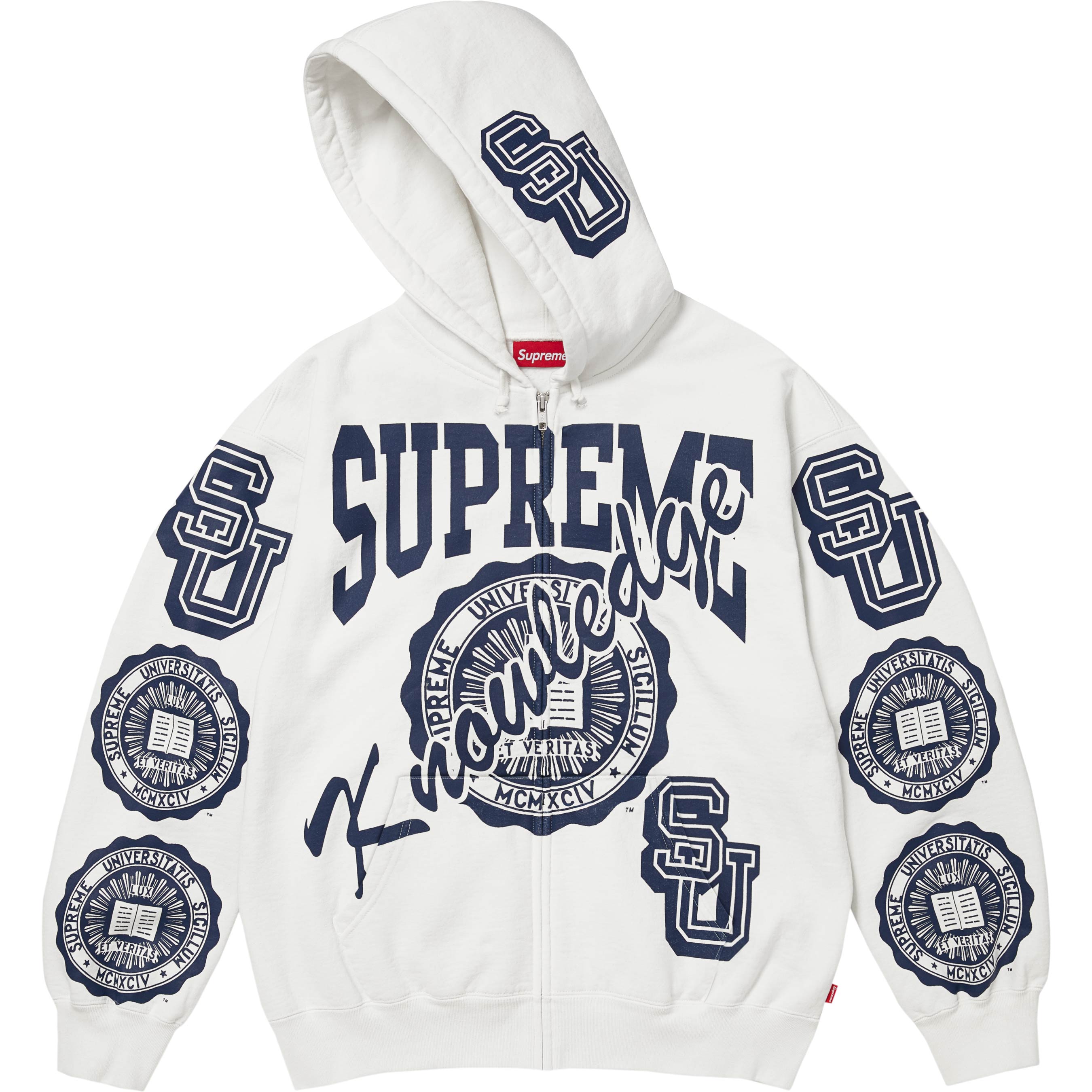 Knowledge Reigns Zip Up Hooded Sweatshirt