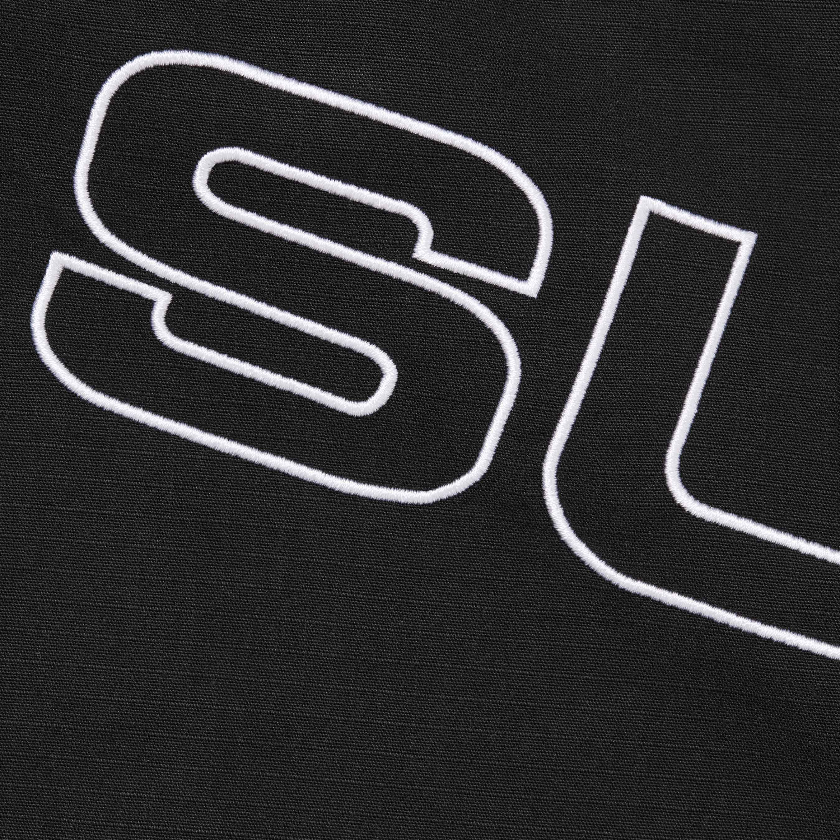 Spellout Embroidered Ripstop Track Jacket