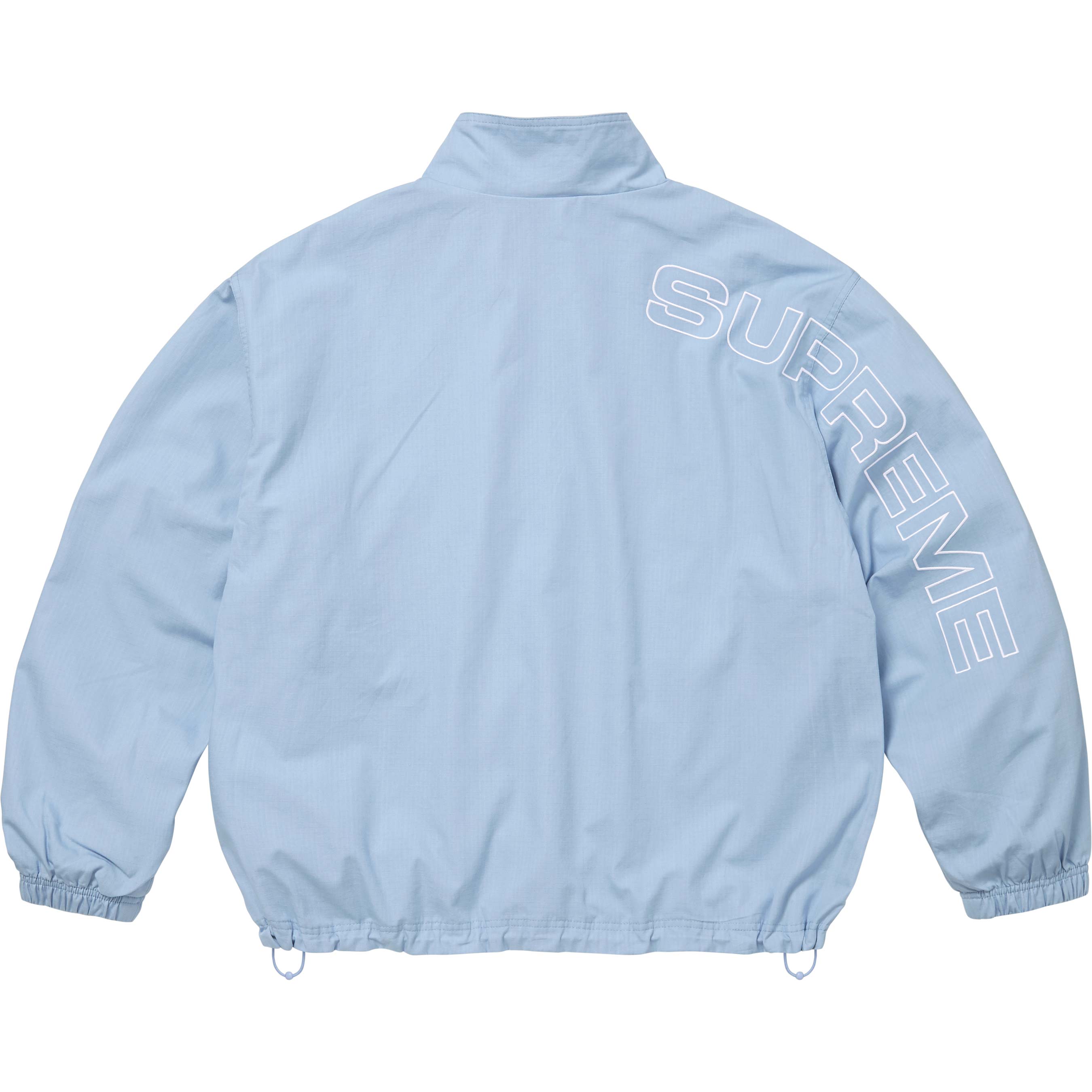 Spellout Embroidered Ripstop Track Jacket