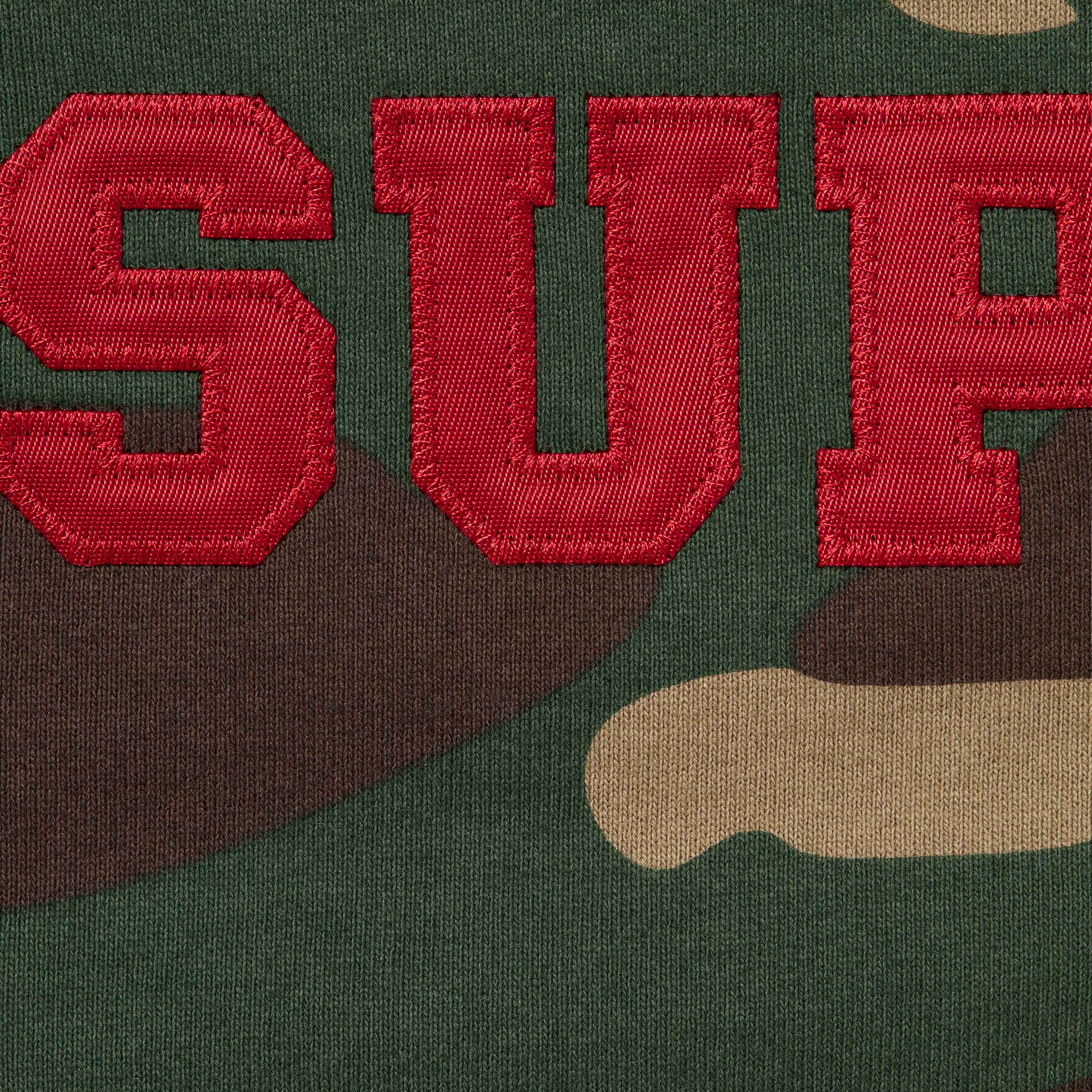 Collegiate Appliqué Zip Up Hooded Sweatshirt