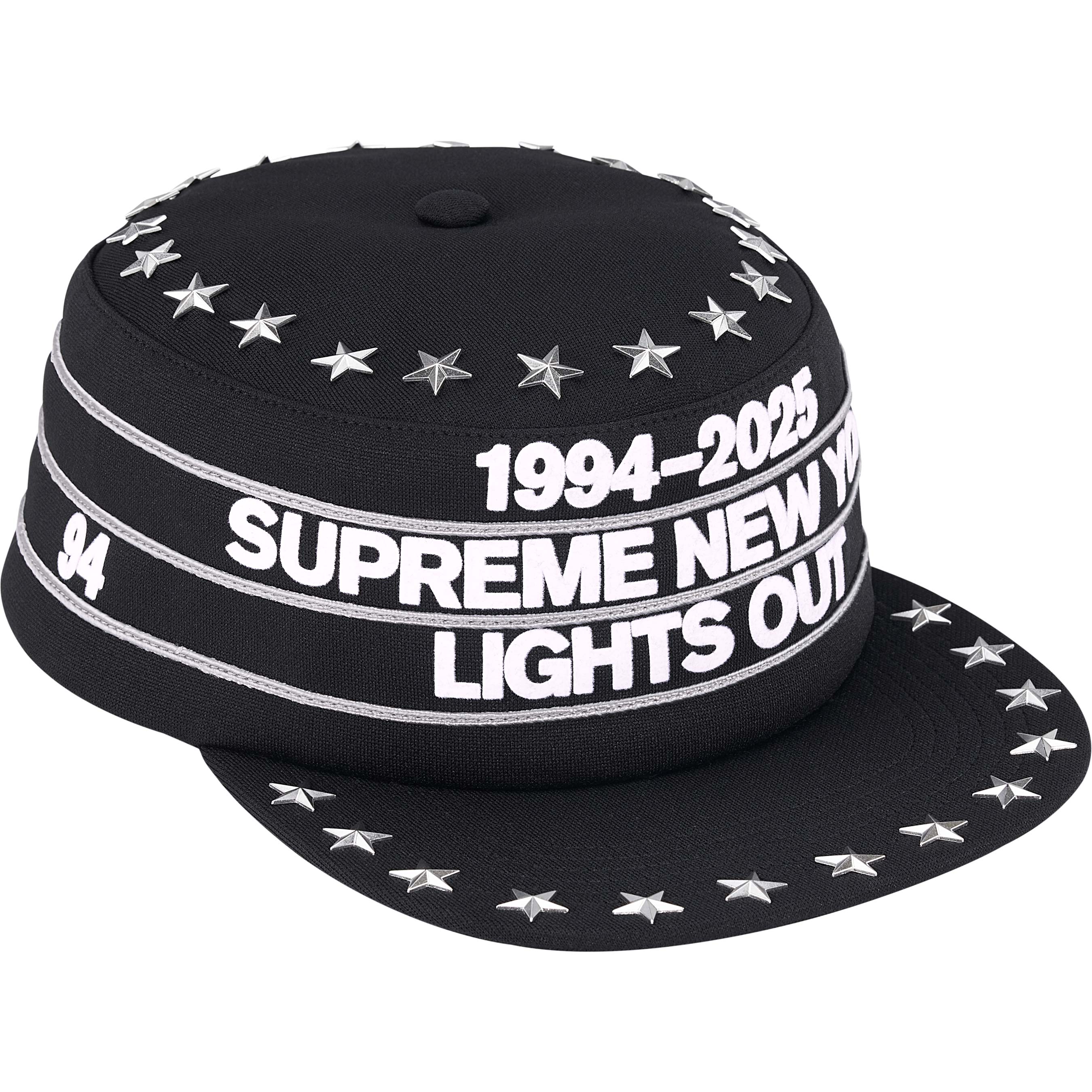 Stars Studded Pillbox Hat