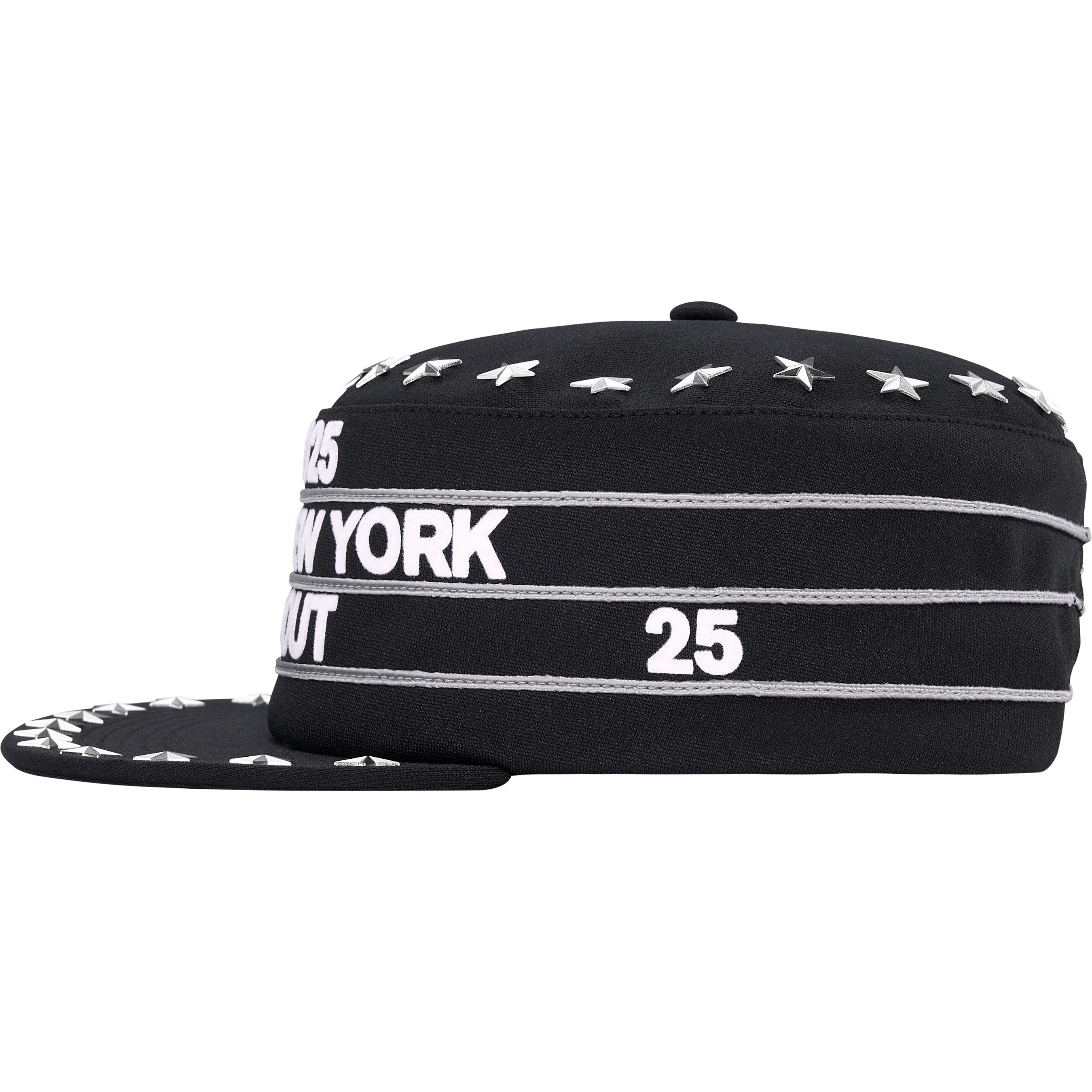 Stars Studded Pillbox Hat
