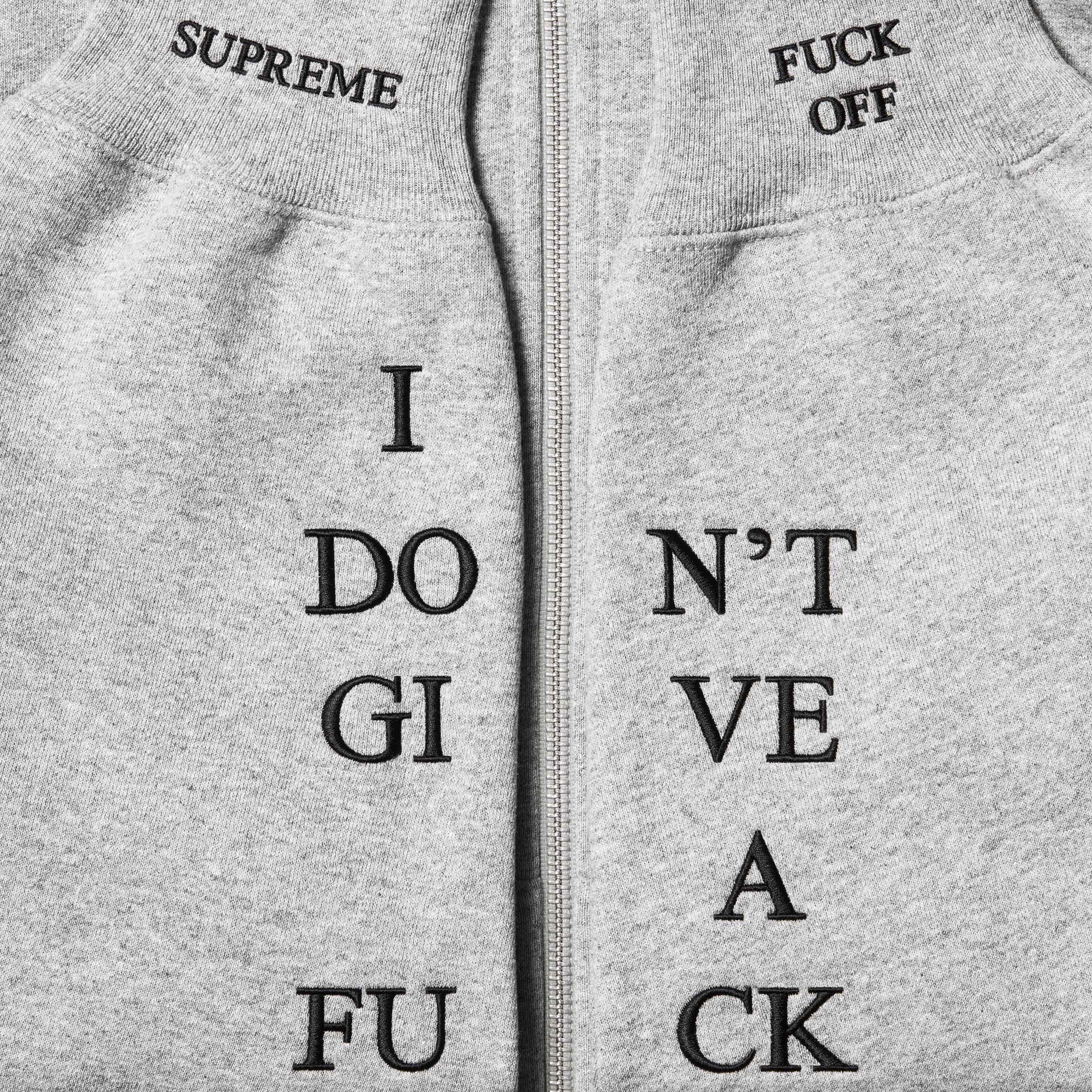 IDGAF Zip Up Hooded Sweatshirt