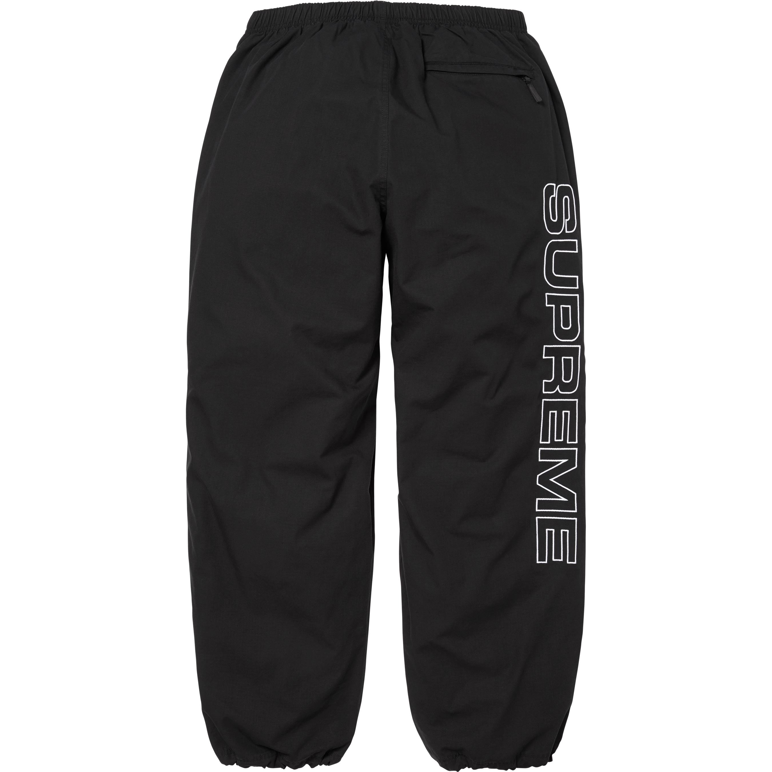 Spellout Embroidered Ripstop Track Pant