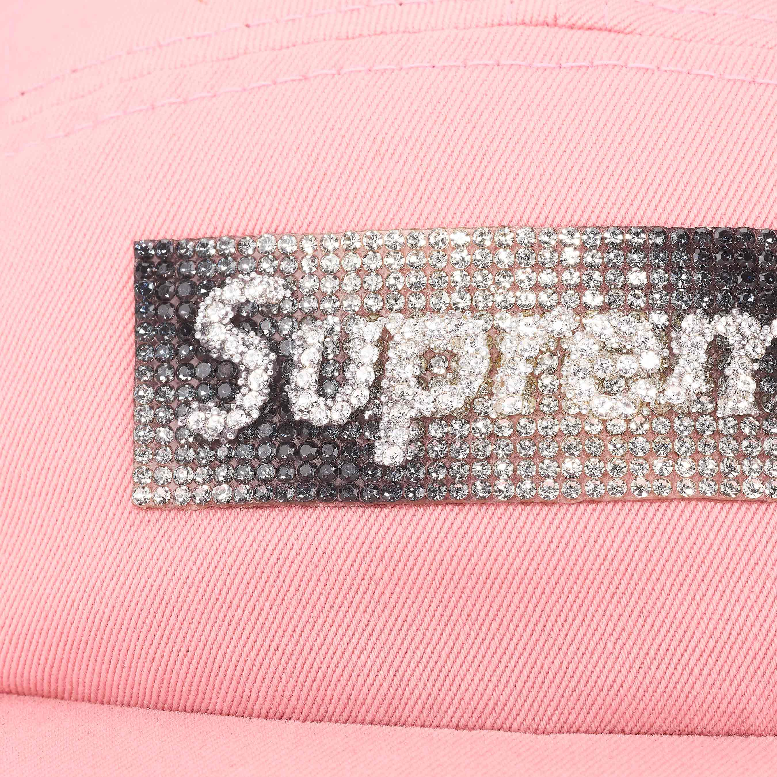 Rhinestone Label Camp Cap