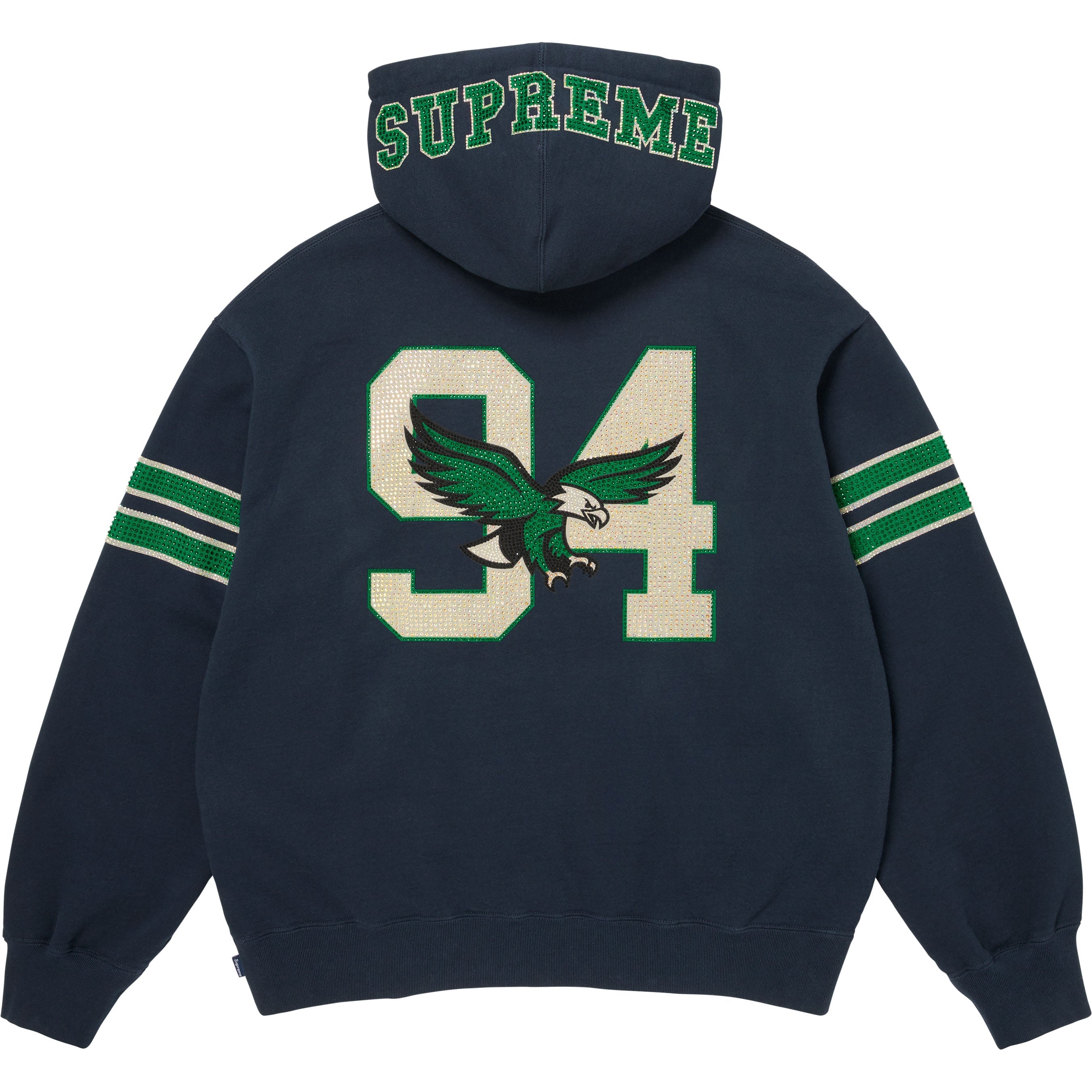 Rhinestone Eagle Hooded Sweatshirt