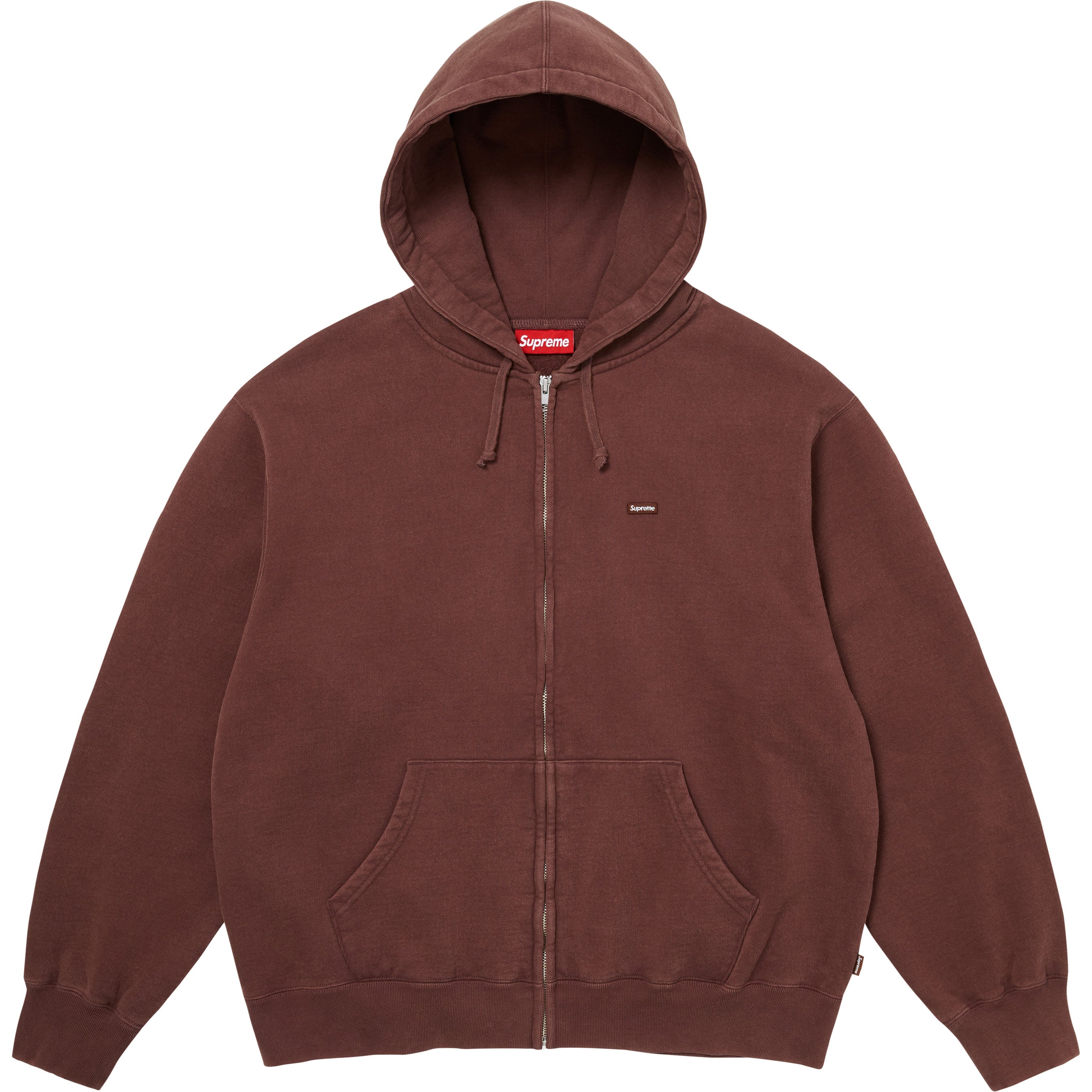 Small Box Zip Up Hooded Sweatshirt