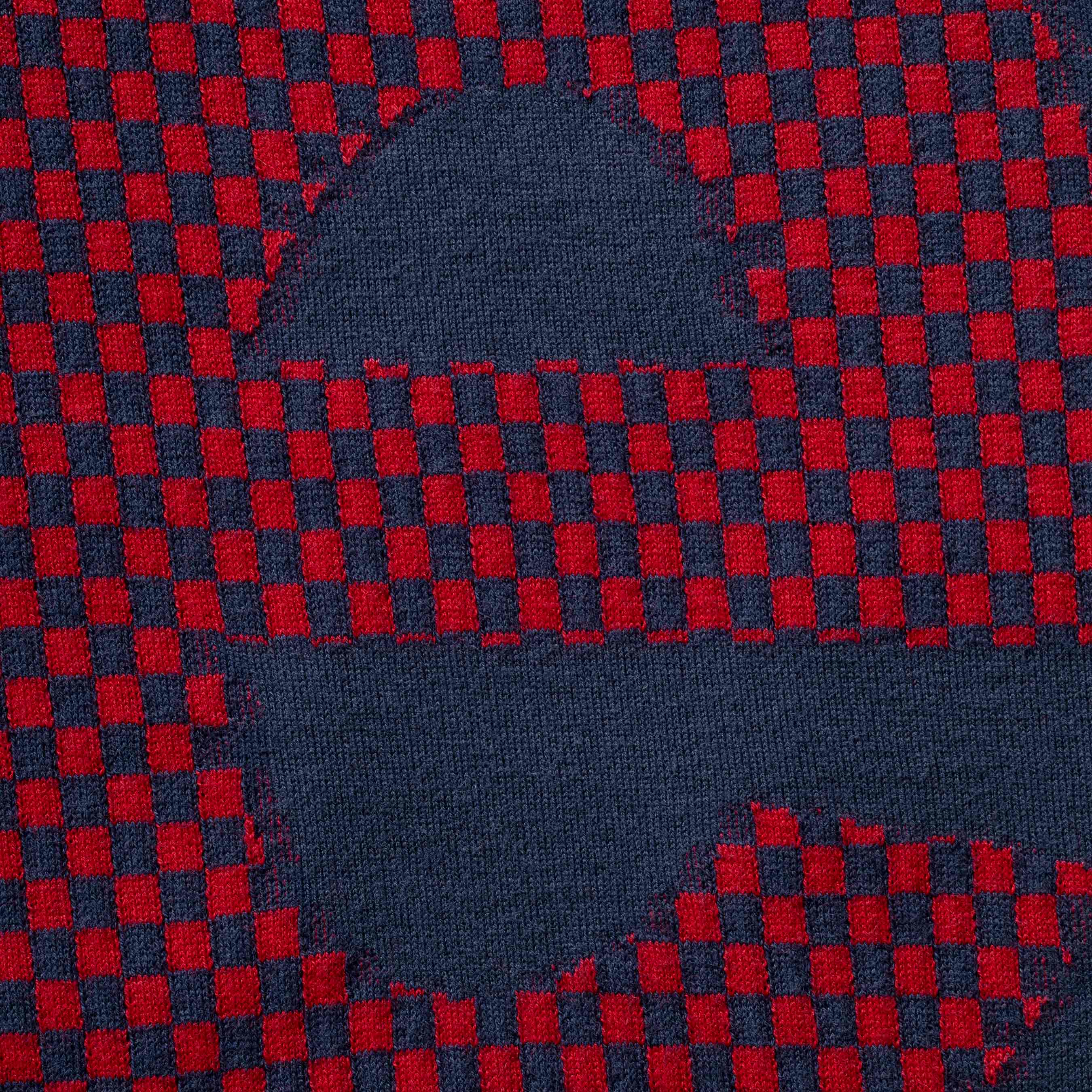 Checkerboard Intarsia S/S Top