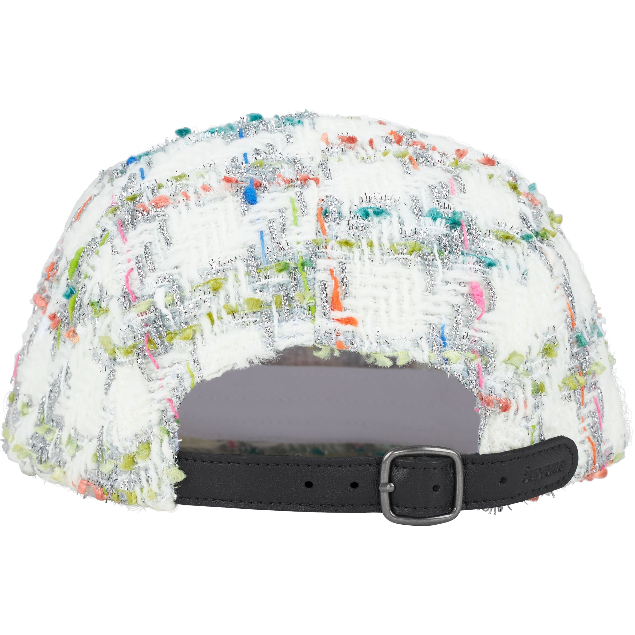 Metallic Bouclé Camp Cap