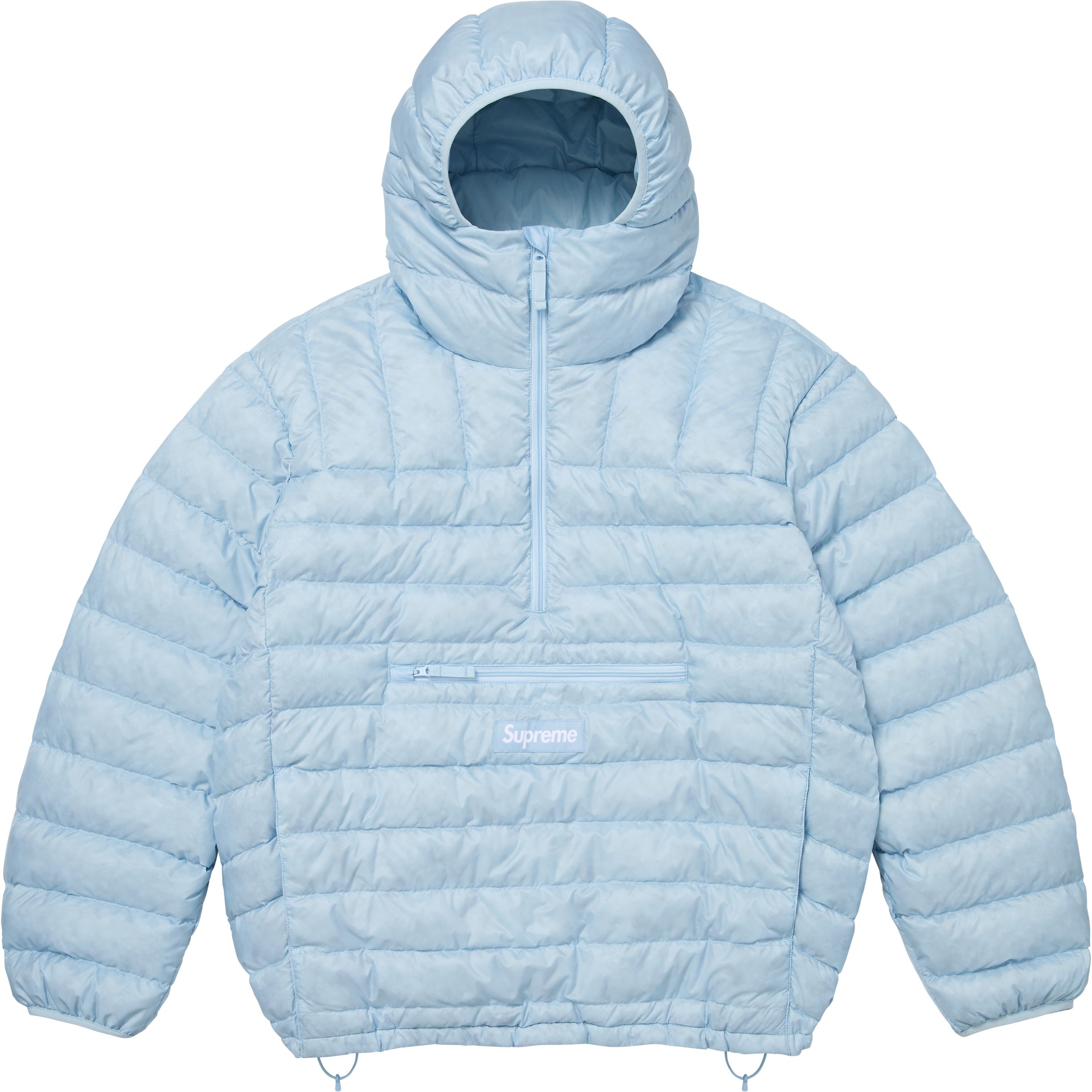 Micro Down Half Zip Hooded Pullover