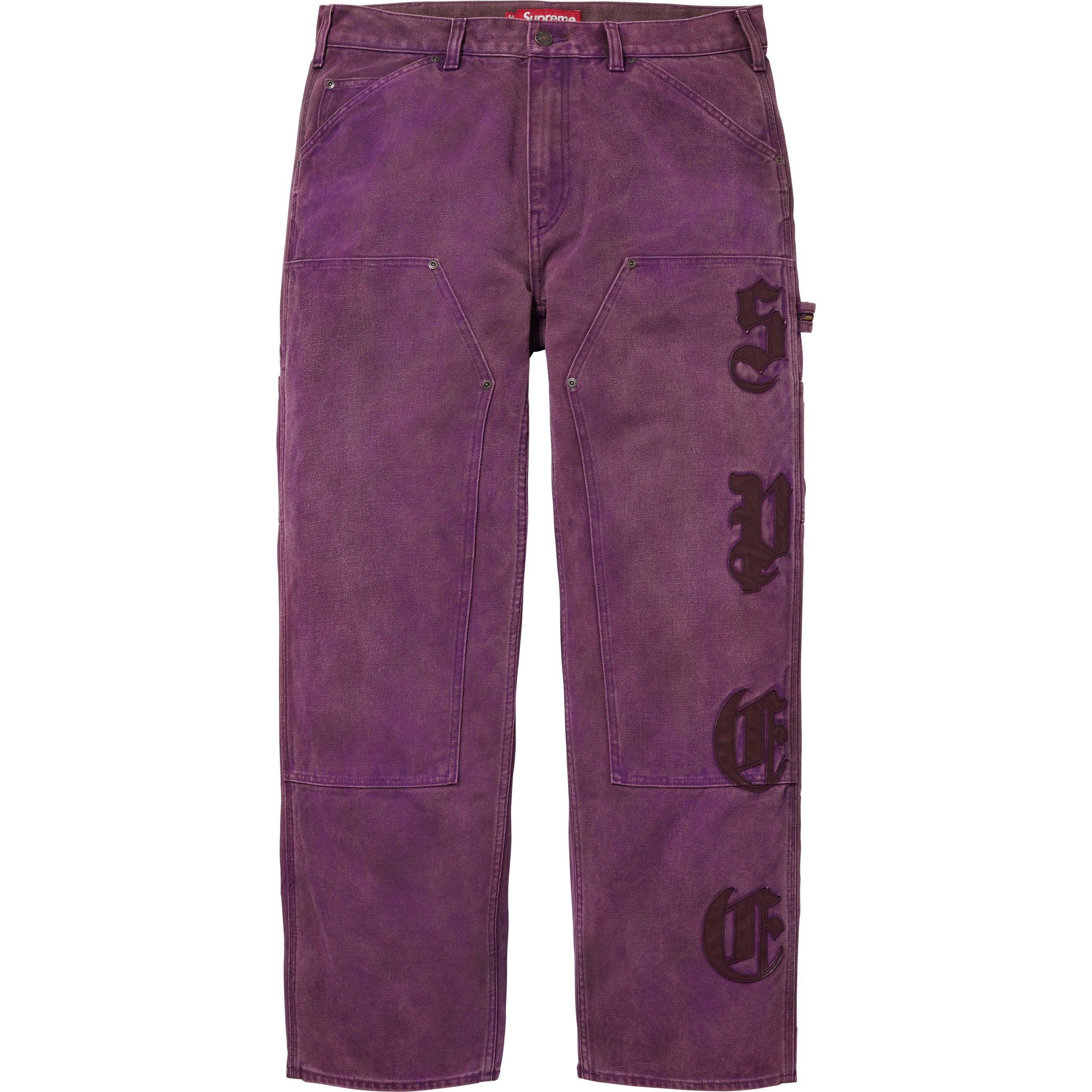 Leather Appliqué Double Knee Painter Pant