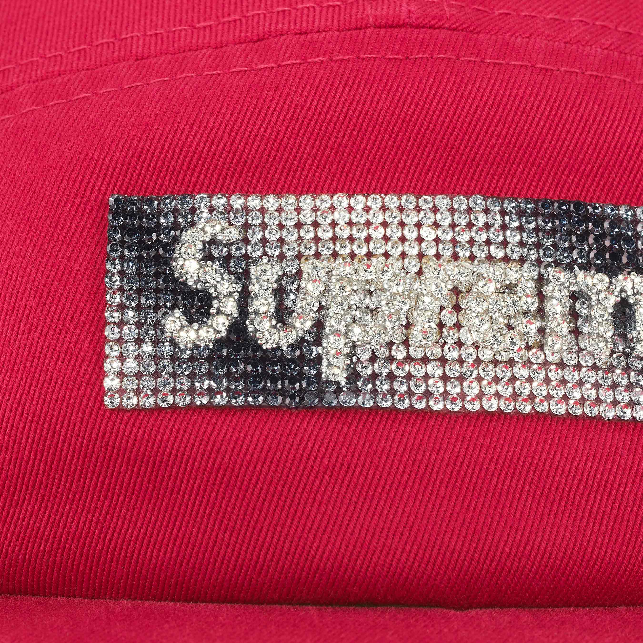 Rhinestone Label Camp Cap