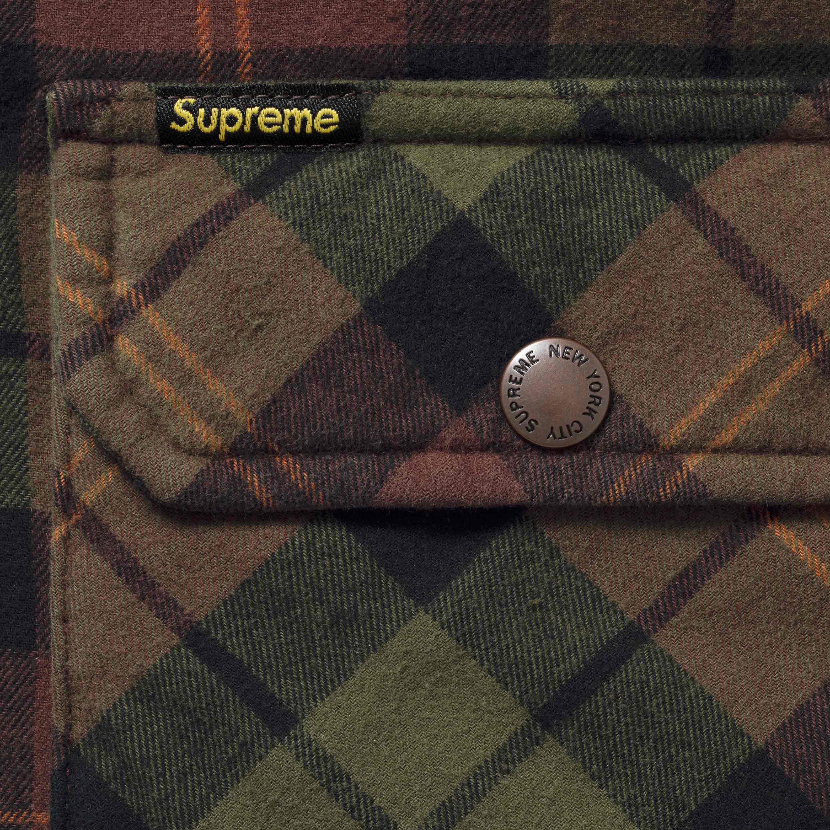 Quilted Lined Flannel Snap Shirt