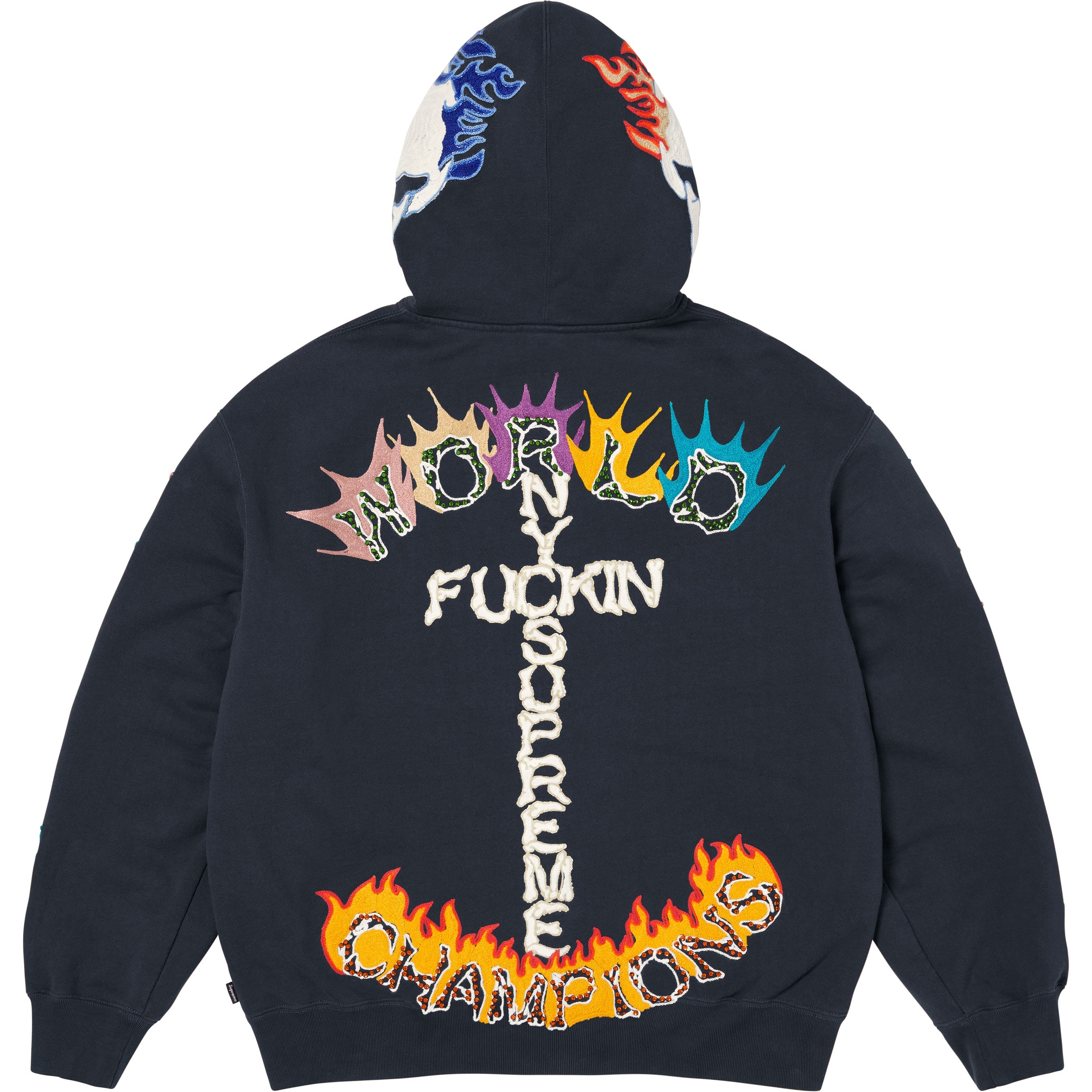 Fuck You Zip Up Hooded Sweatshirt