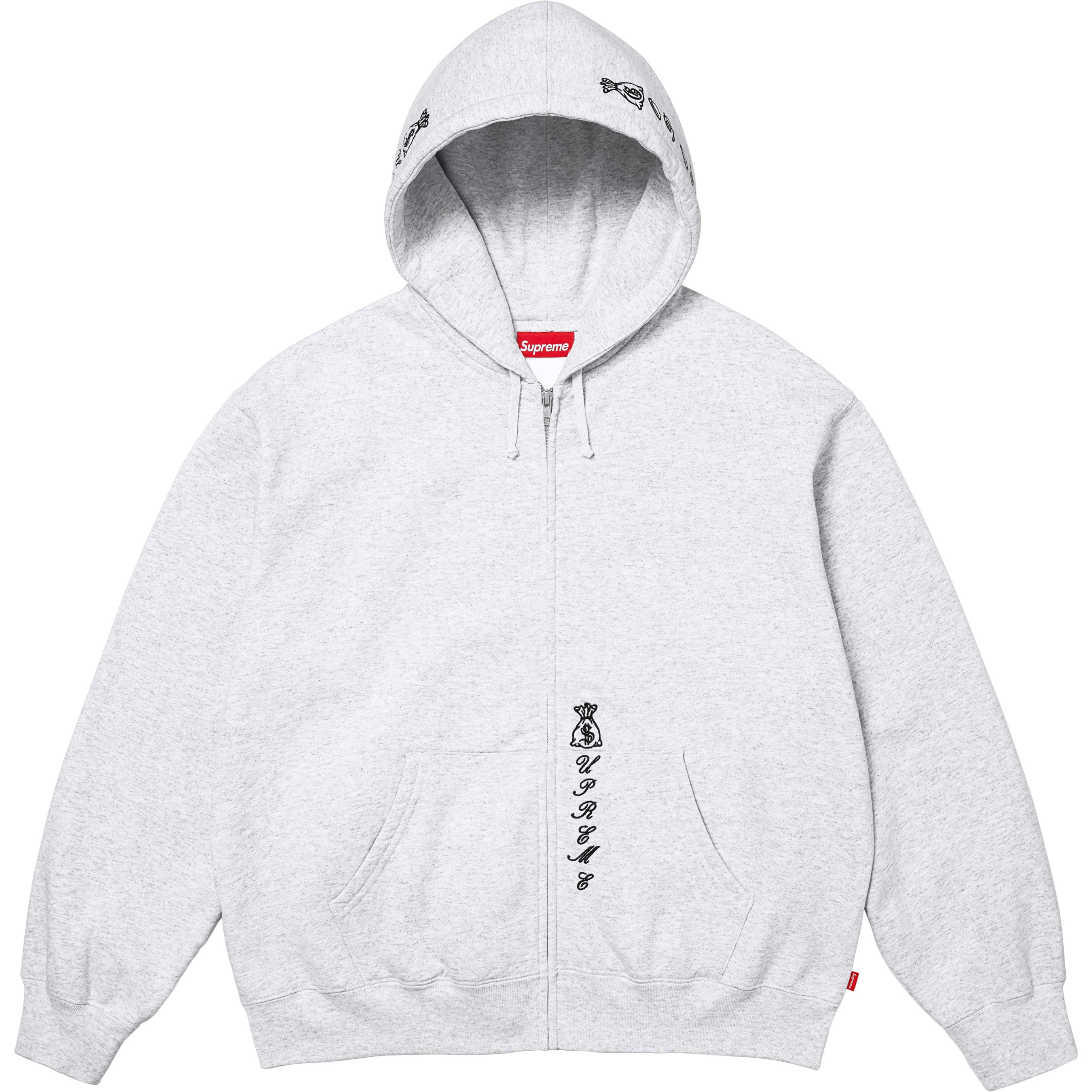 God Over Money Zip Up Hooded Sweatshirt