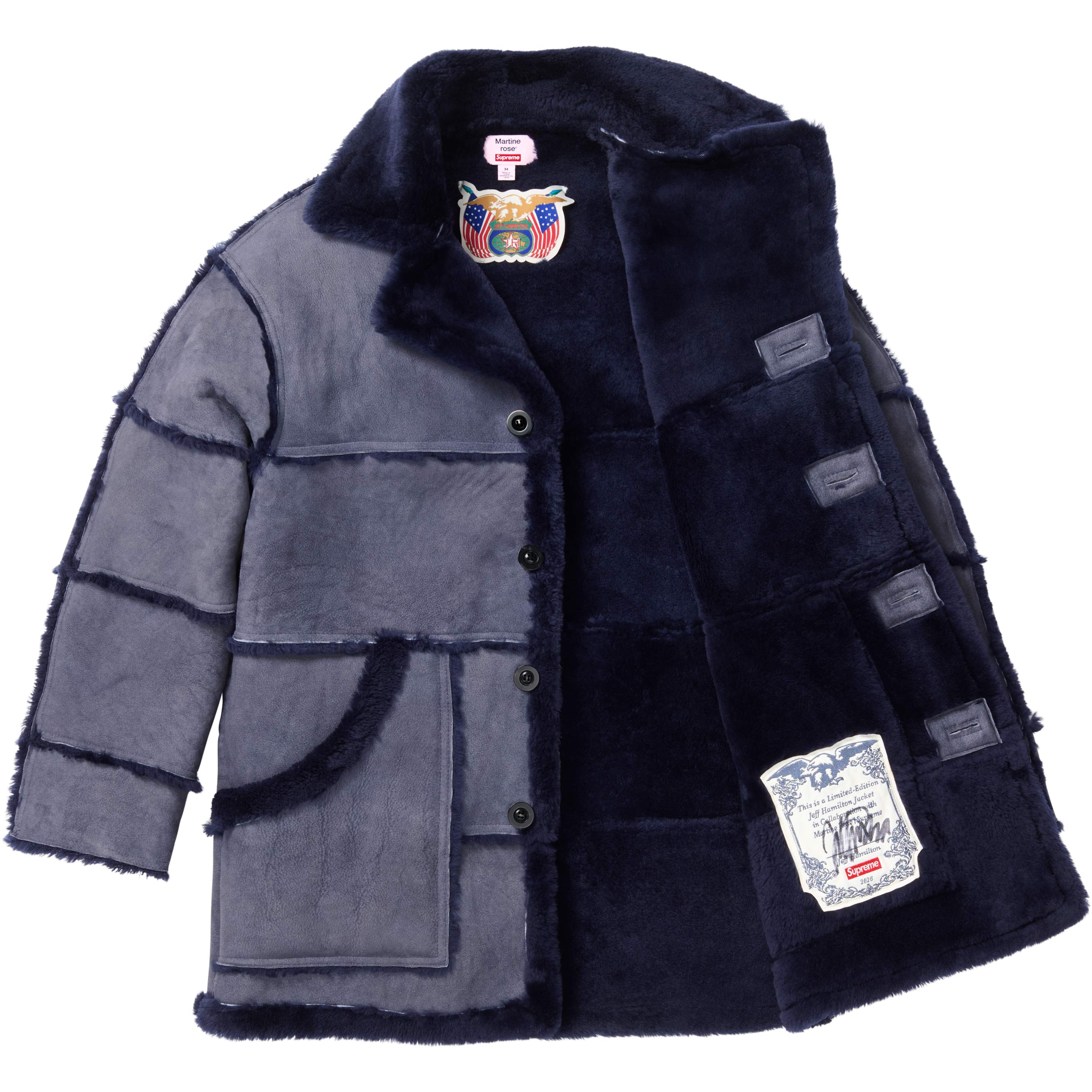 Supreme®/Martine Rose®/Jeff Hamilton® Shearling Coat