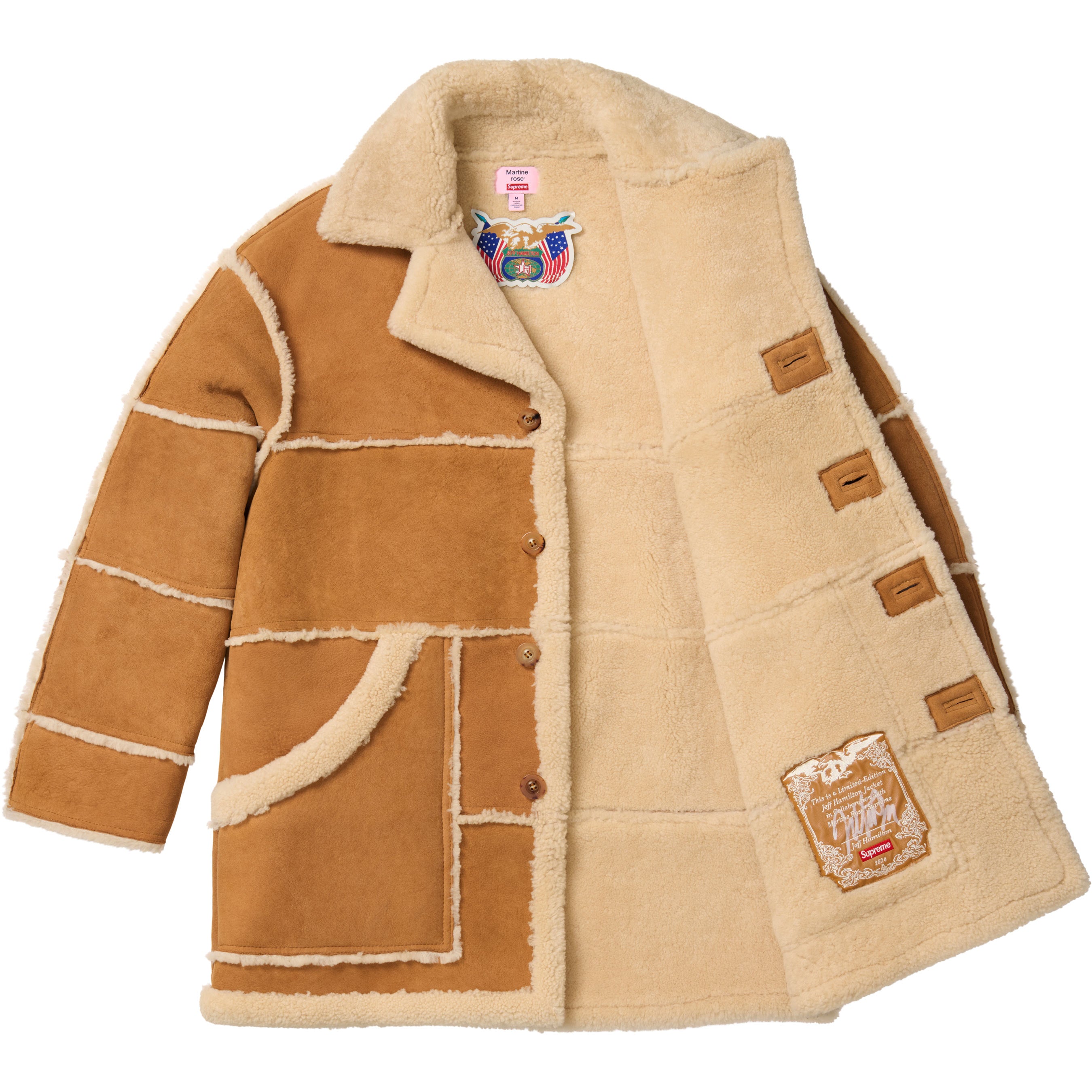 Supreme®/Martine Rose®/Jeff Hamilton® Shearling Coat