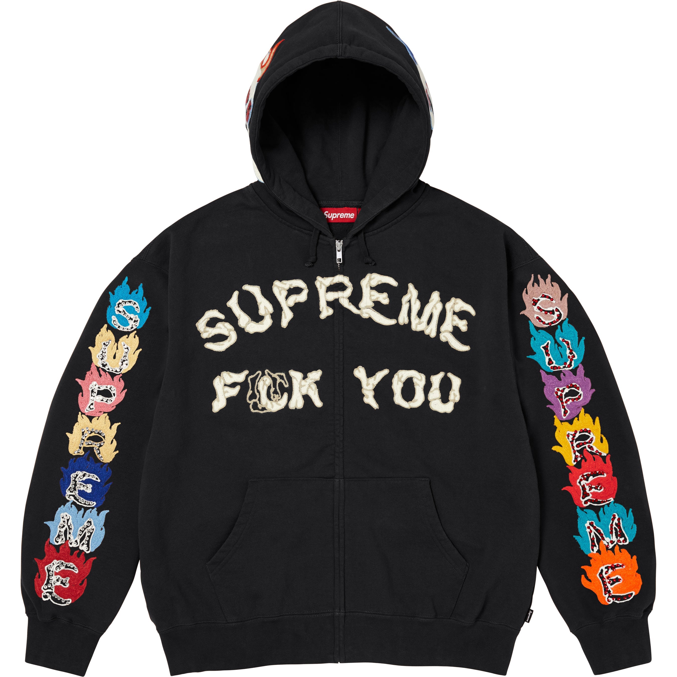 Fuck You Zip Up Hooded Sweatshirt