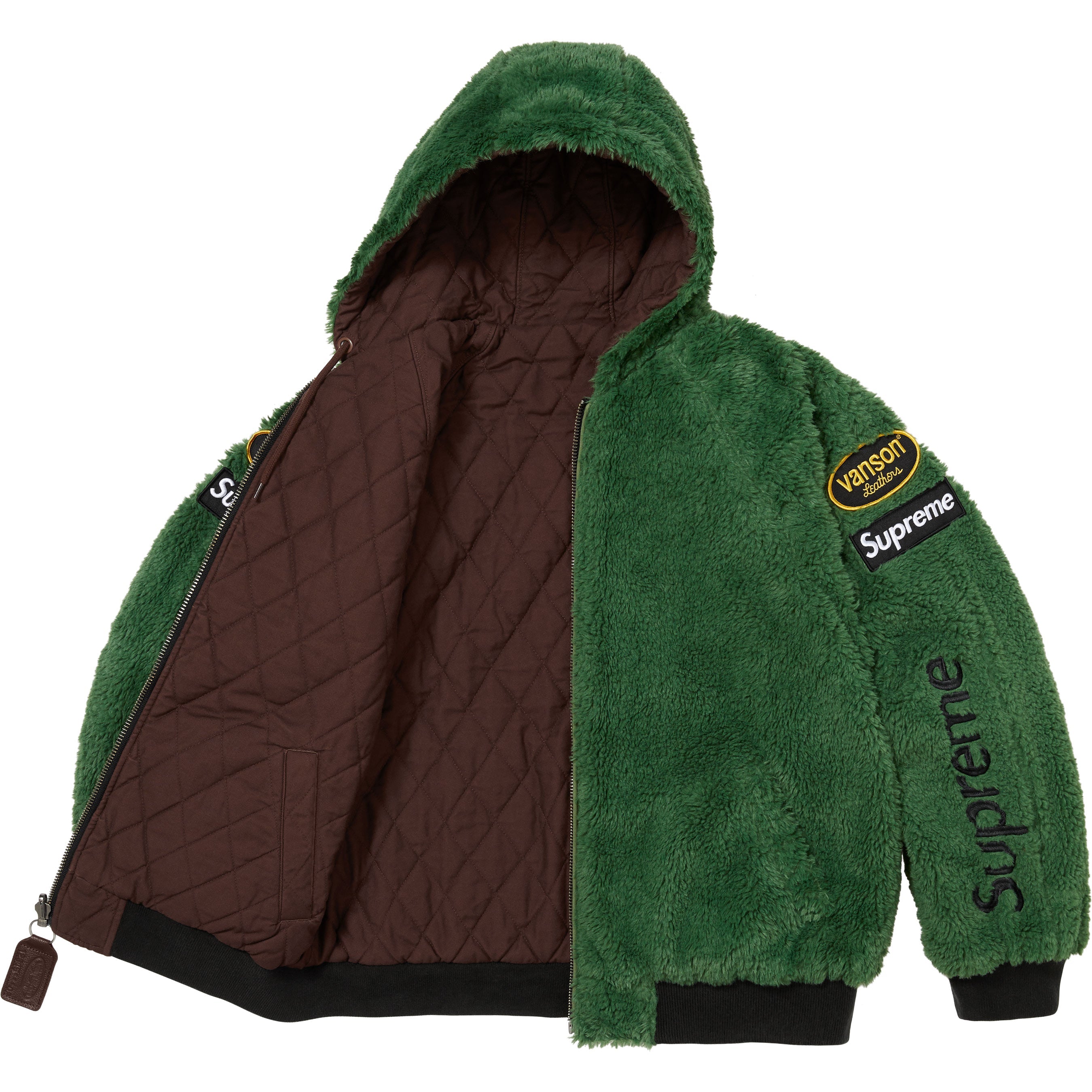 Supreme®/Vanson Leathers® Reversible Quilted Hooded Jacket