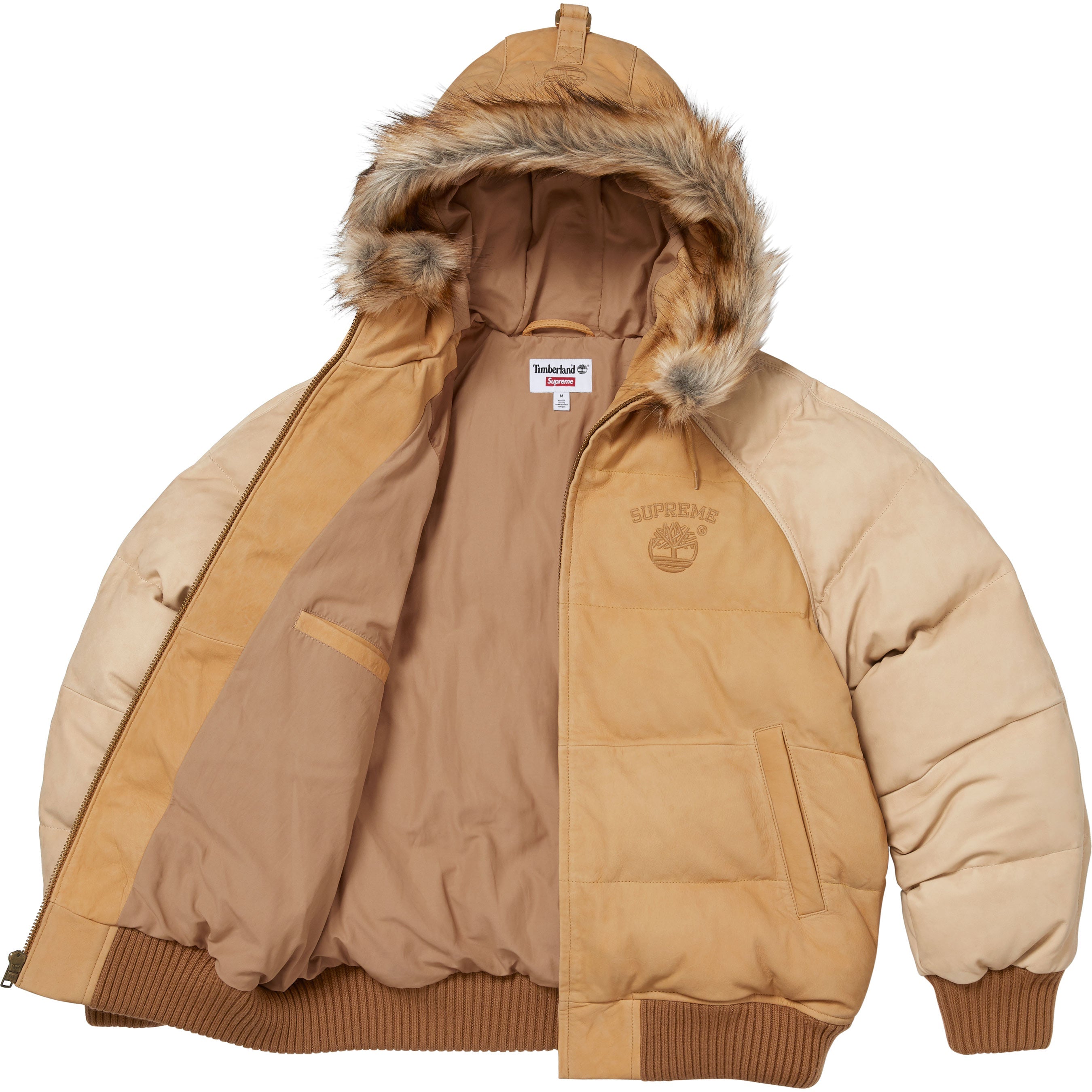 Supreme®/Timberland® Suede Puffer Jacket