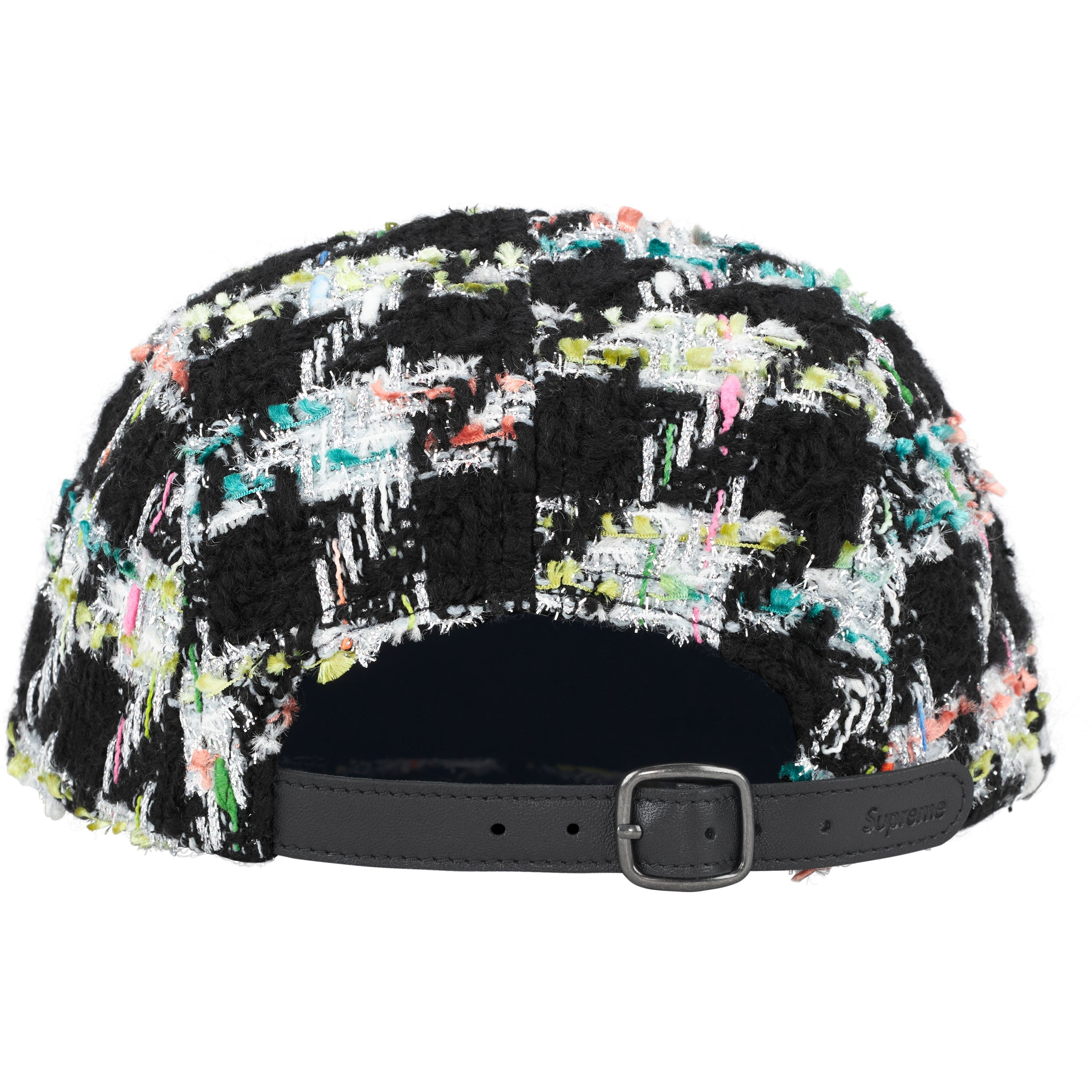 Metallic Bouclé Camp Cap