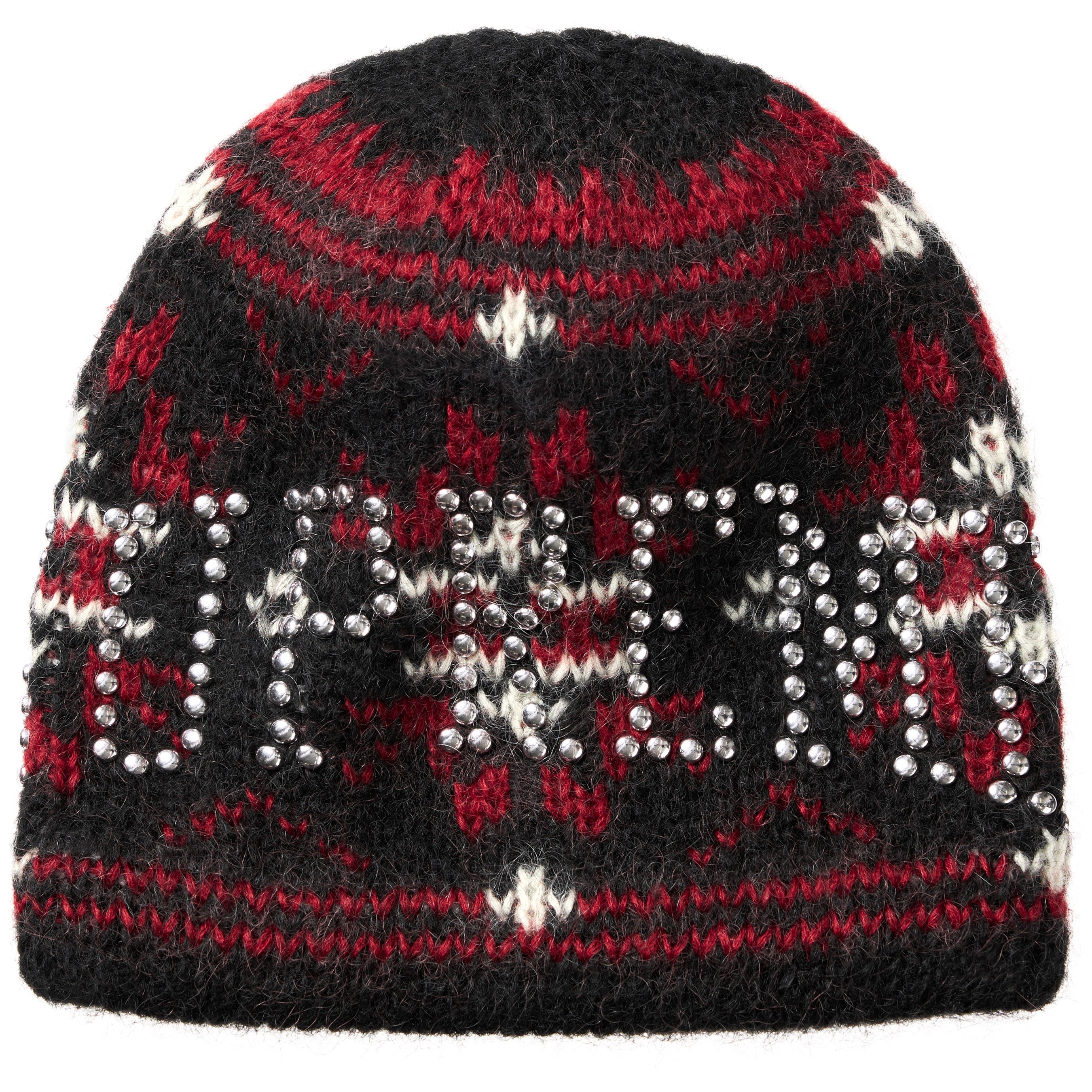 Studded Fair Isle Beanie