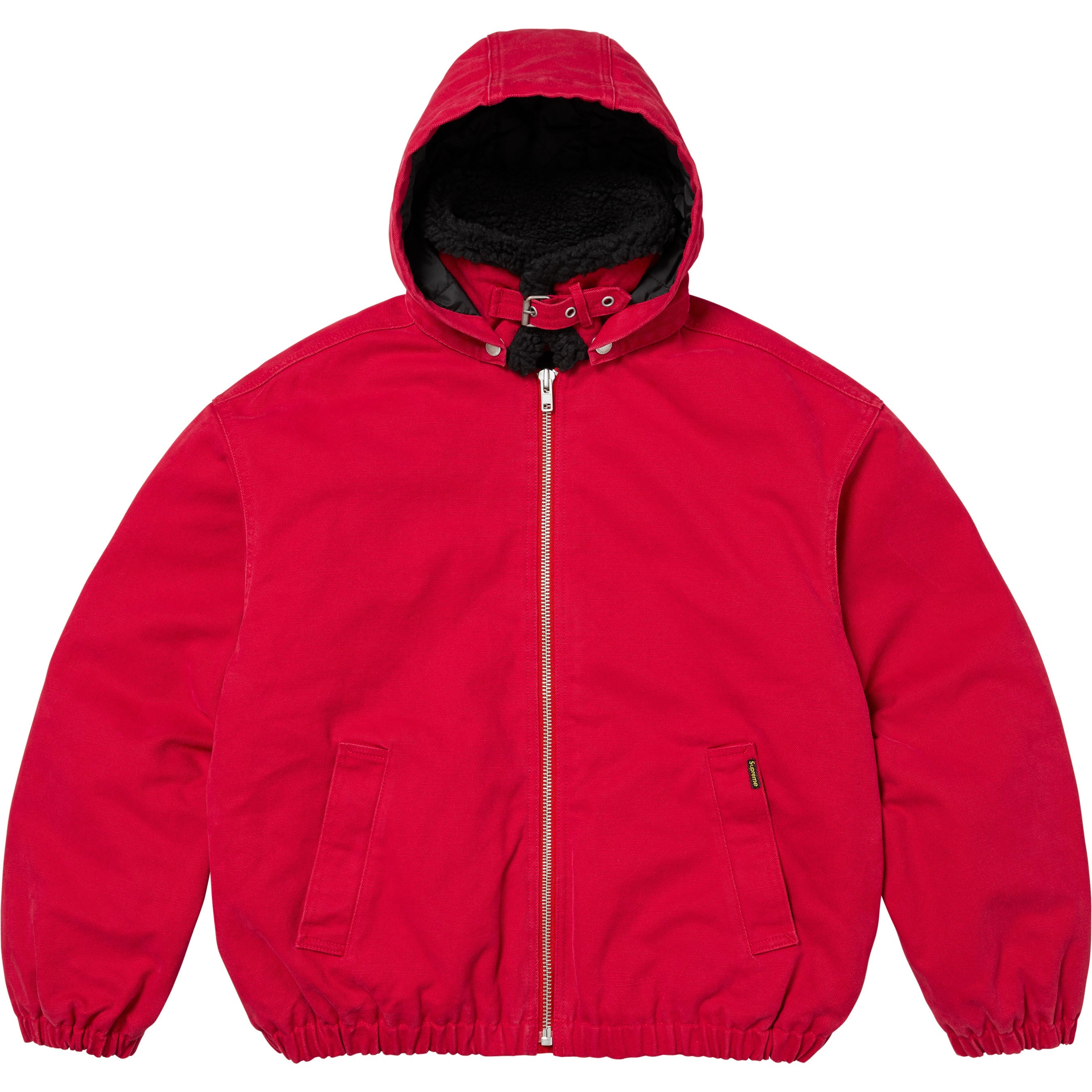 Faux Shearling Lined Bomber Jacket