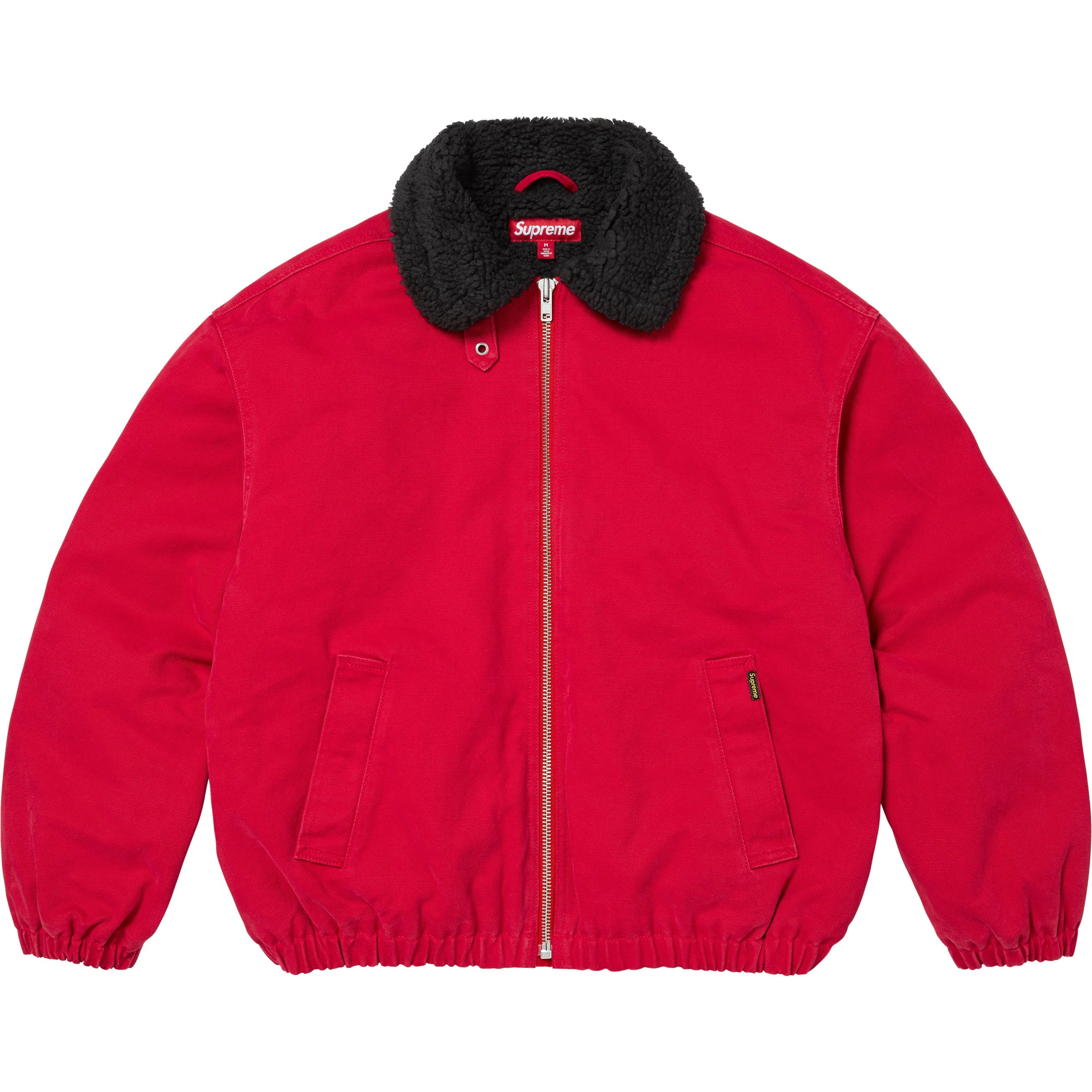 Faux Shearling Lined Bomber Jacket