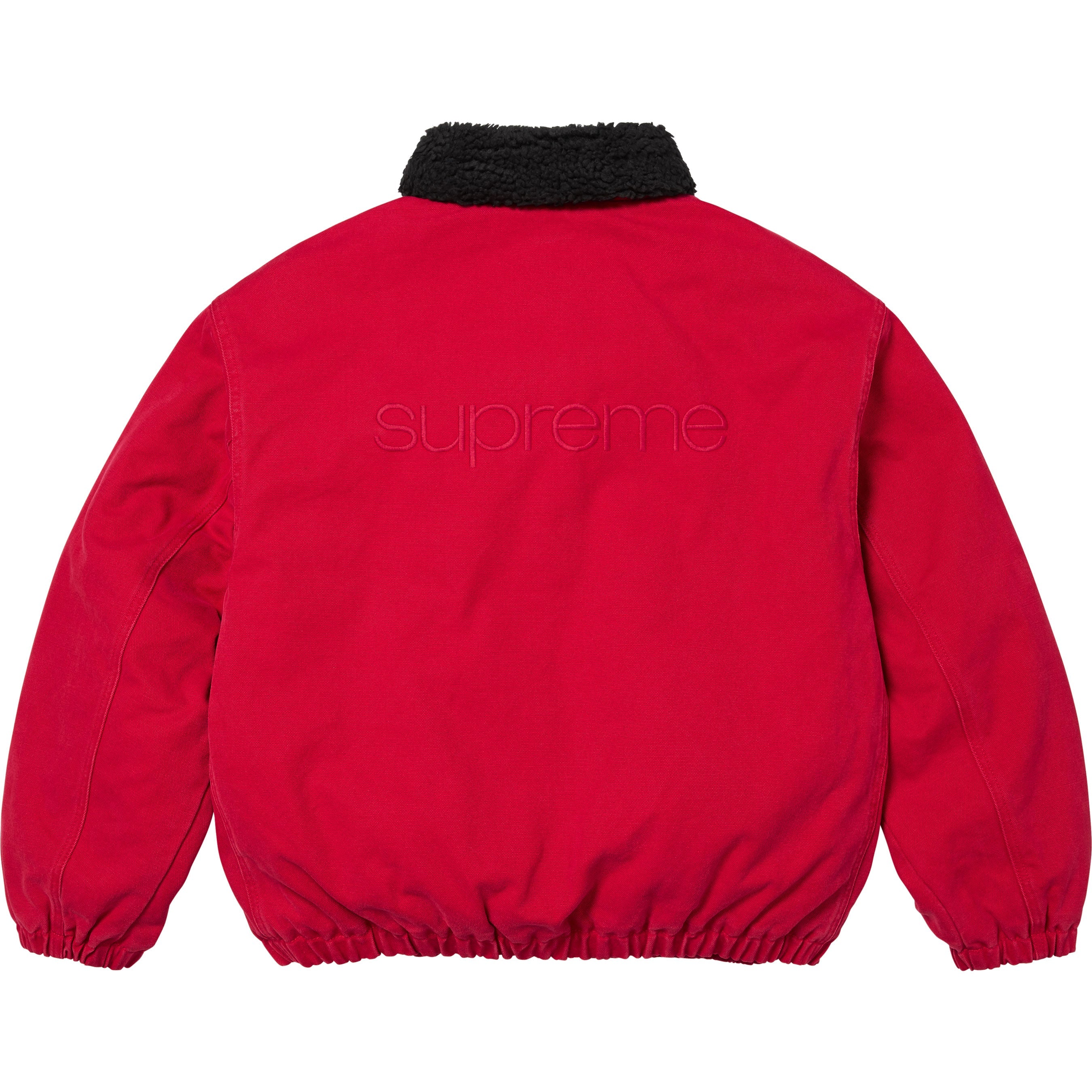 Faux Shearling Lined Bomber Jacket