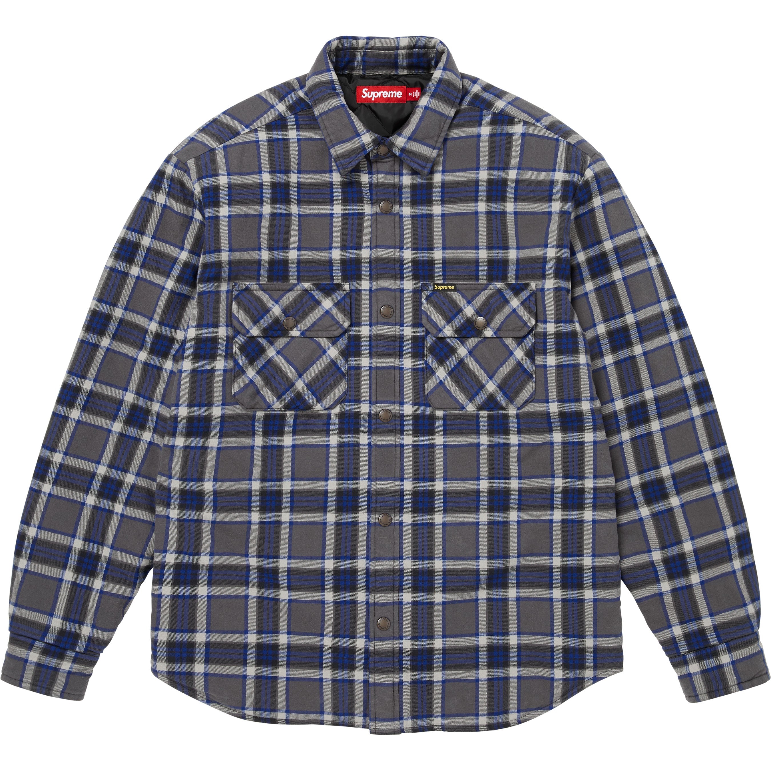 Quilted Lined Flannel Snap Shirt
