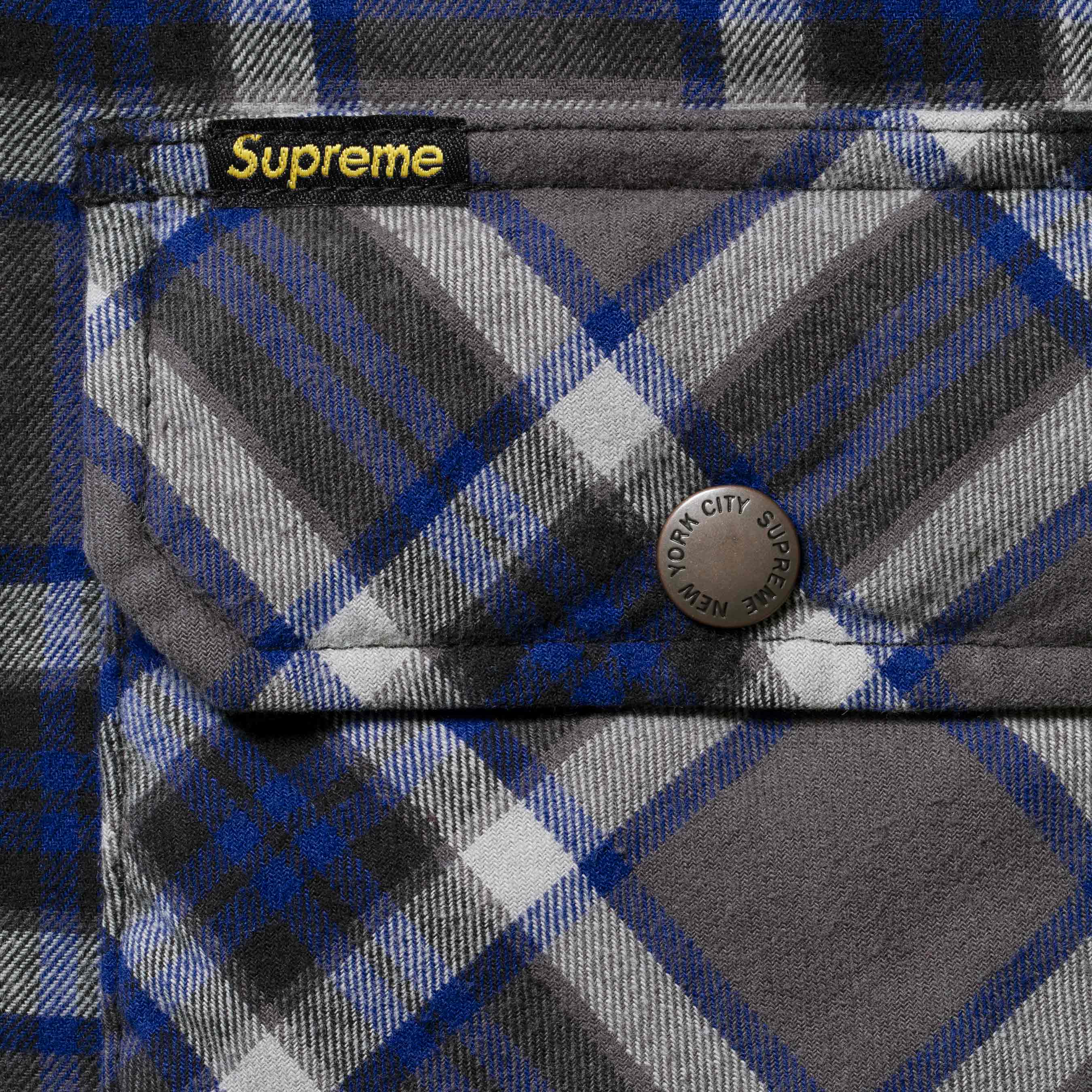 Quilted Lined Flannel Snap Shirt