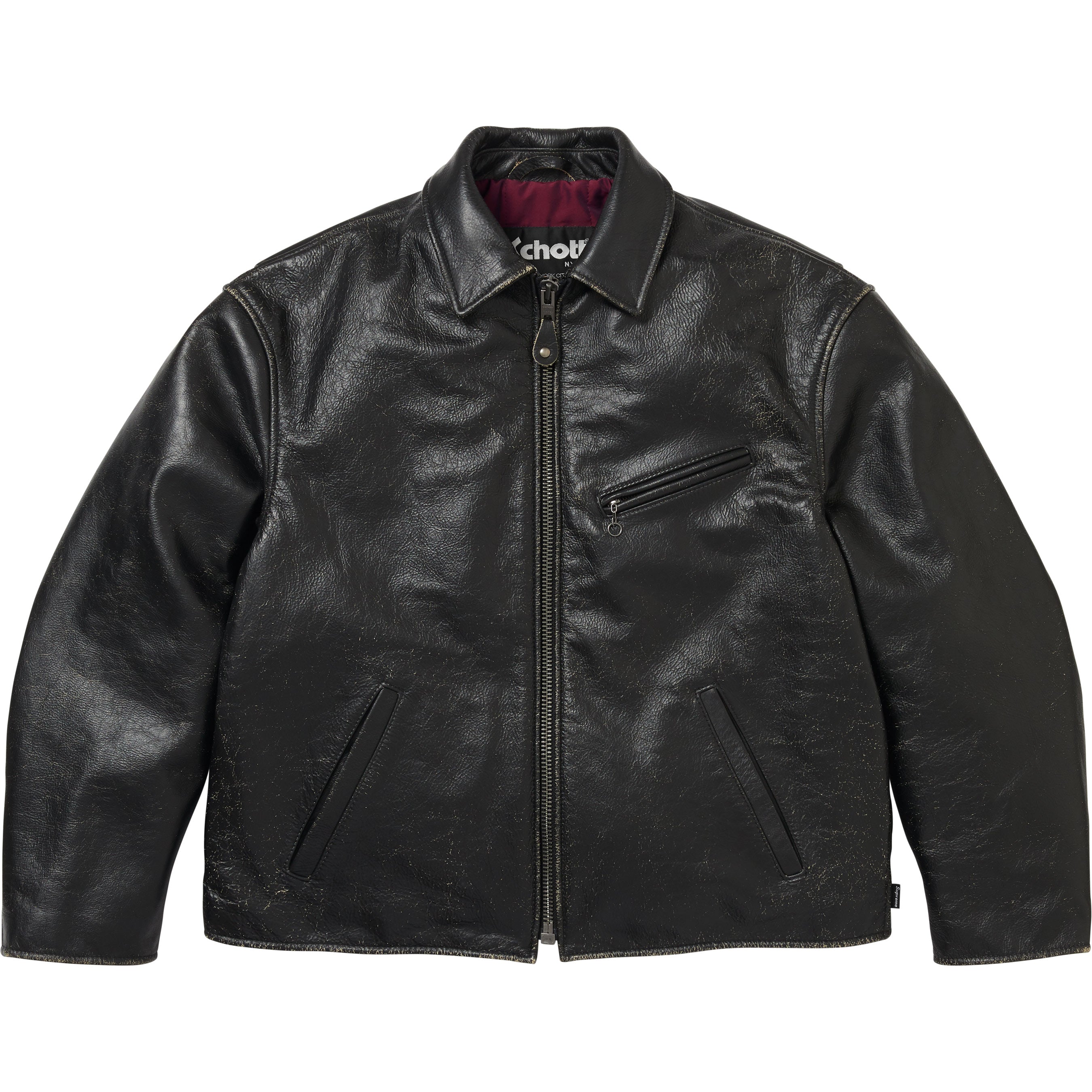 Supreme®/Schott® Distressed Leather Jacket