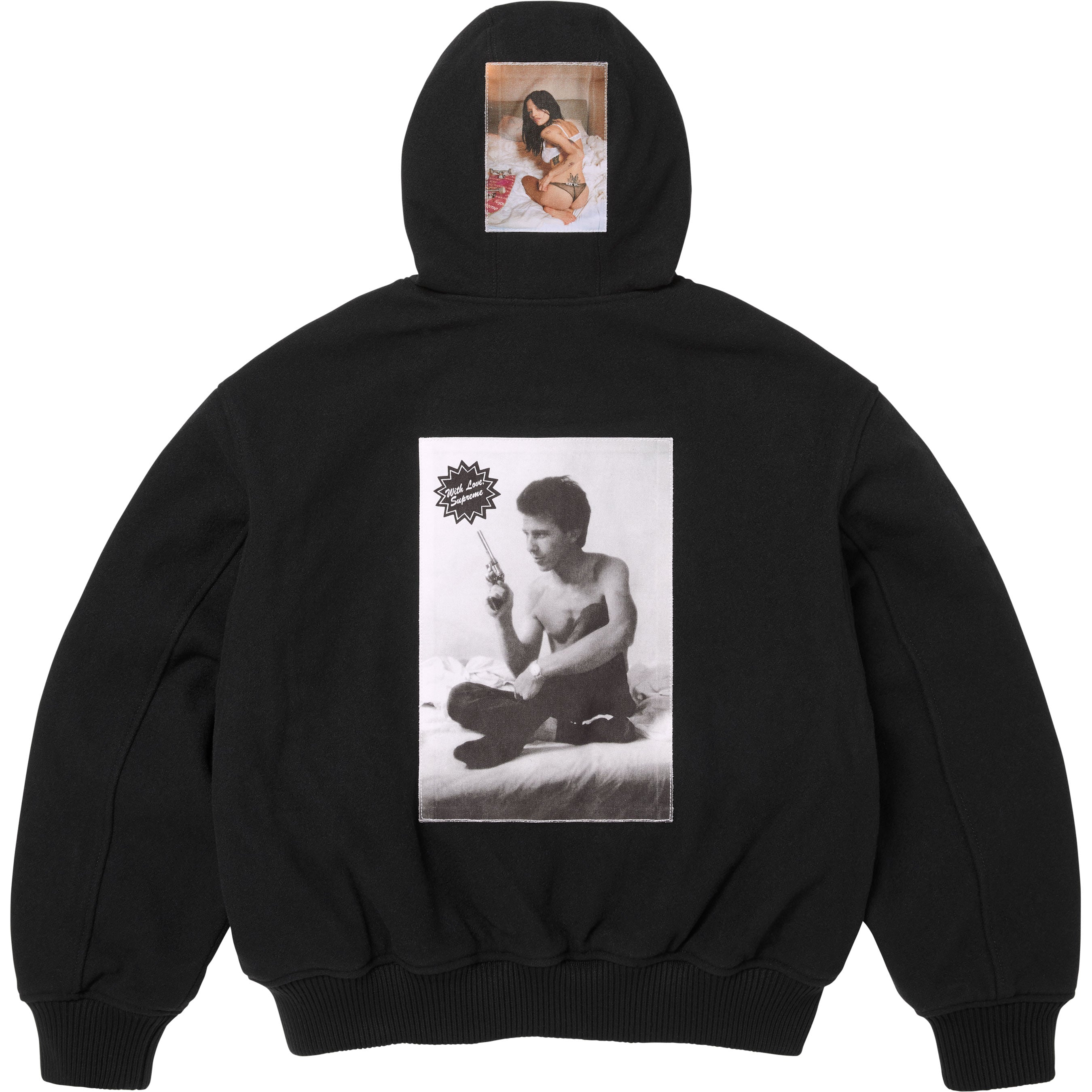 Supreme/Larry Clark Hooded Varsity Jacket