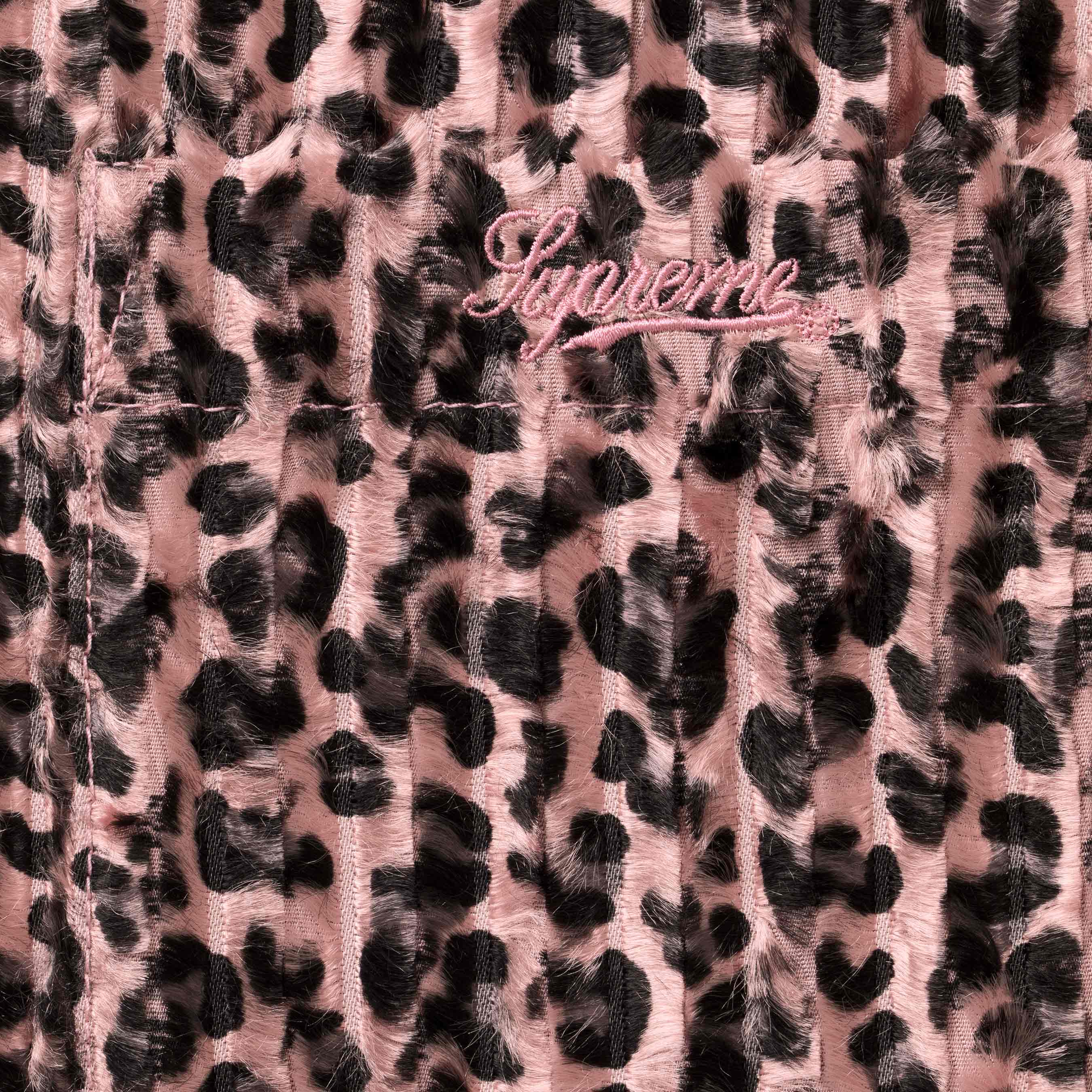 Leopard Frayed Zip Up Shirt