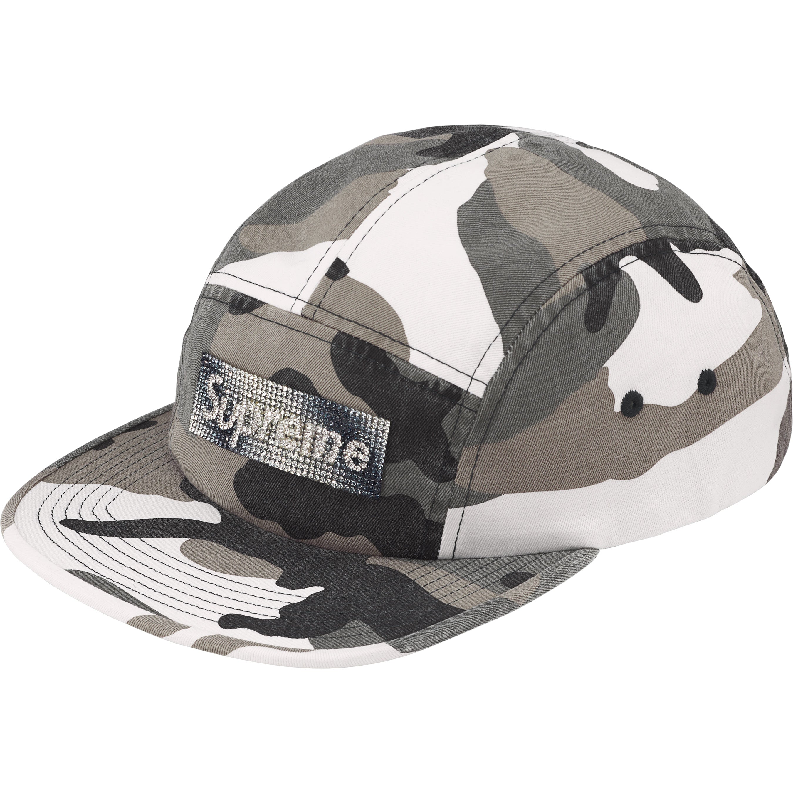 Rhinestone Label Camp Cap