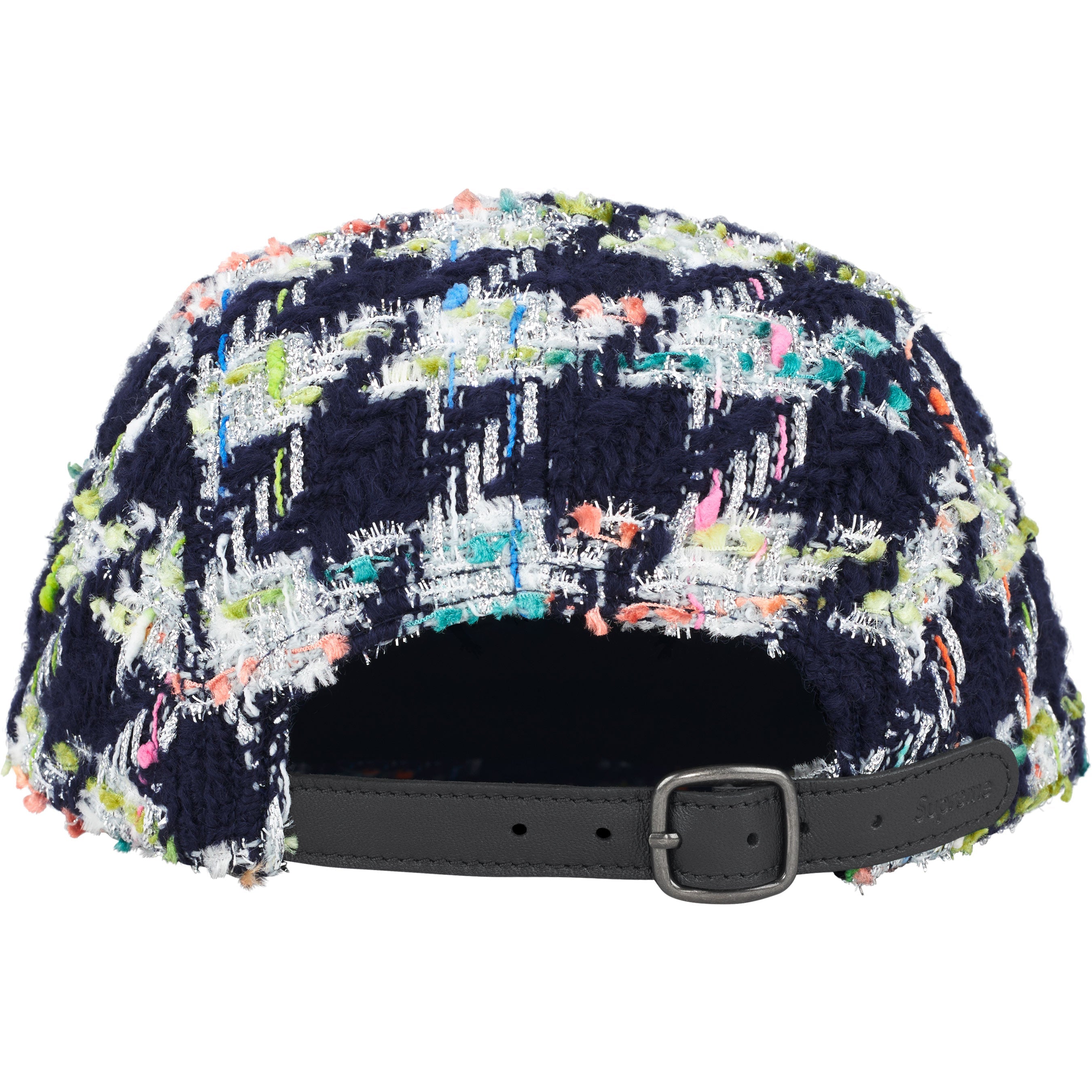 Metallic Bouclé Camp Cap