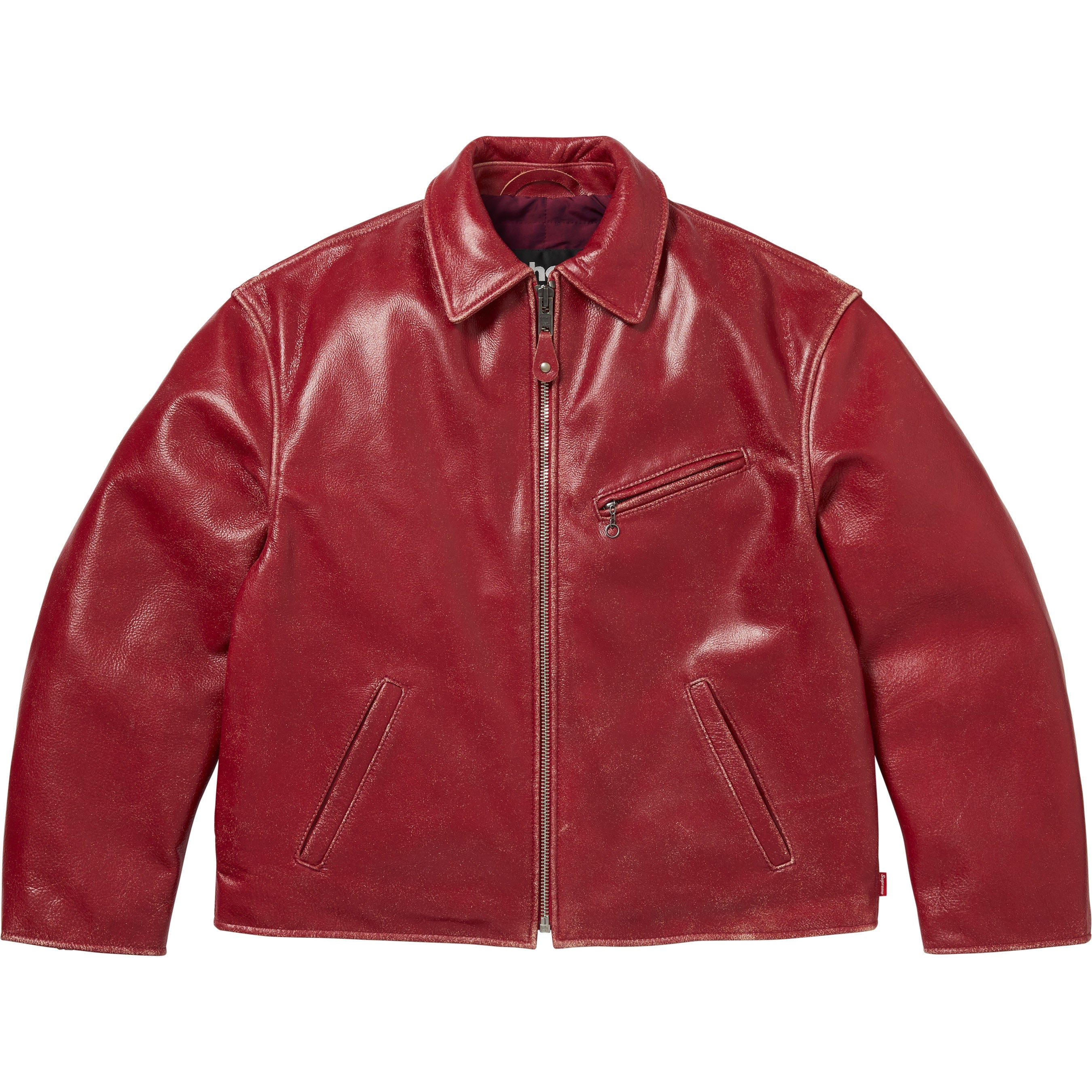 Supreme®/Schott® Distressed Leather Jacket