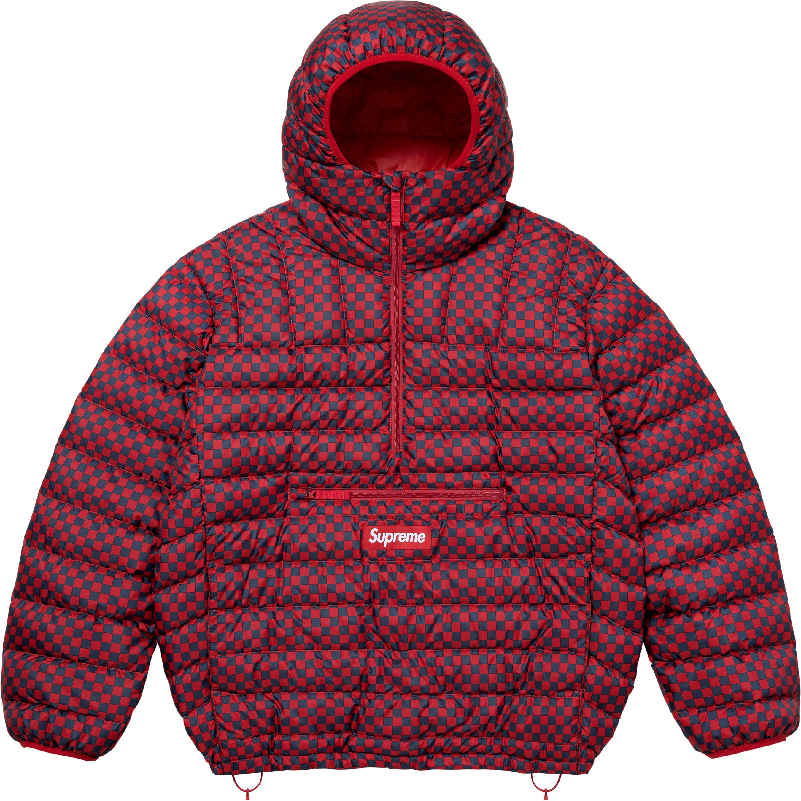 Micro Down Half Zip Hooded Pullover