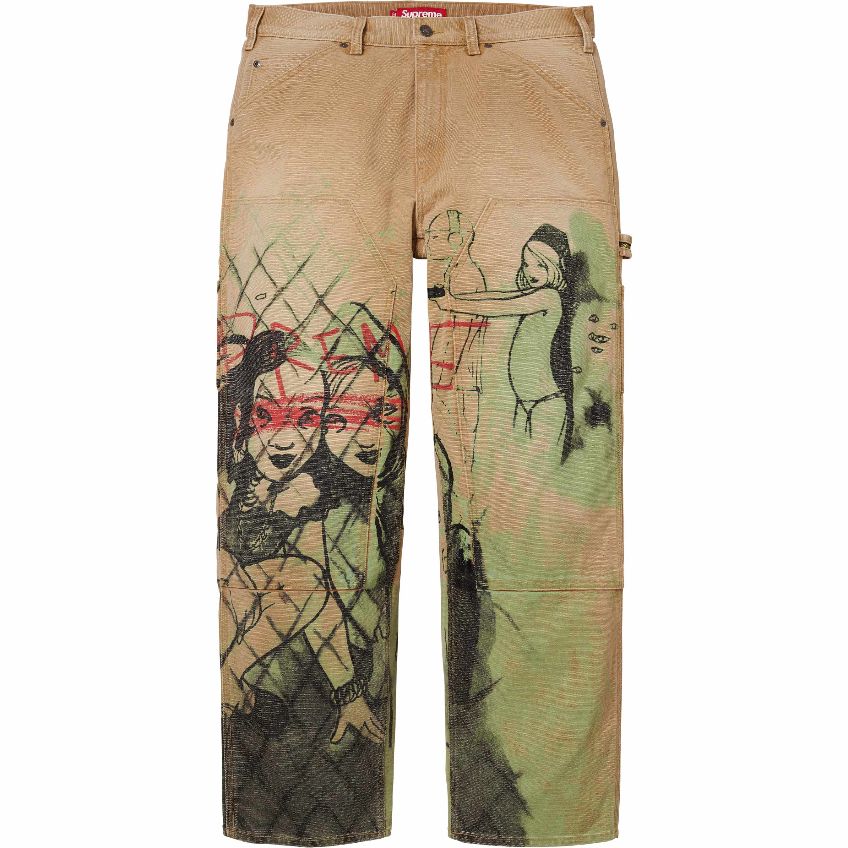 Supreme/Rita Ackermann Double Knee Painter Pant
