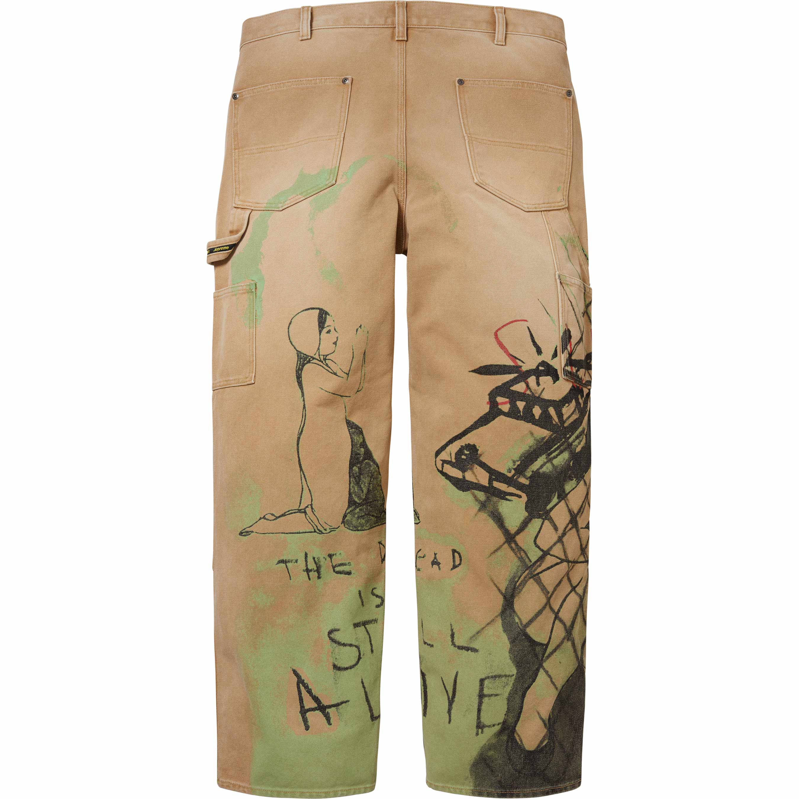 Supreme/Rita Ackermann Double Knee Painter Pant