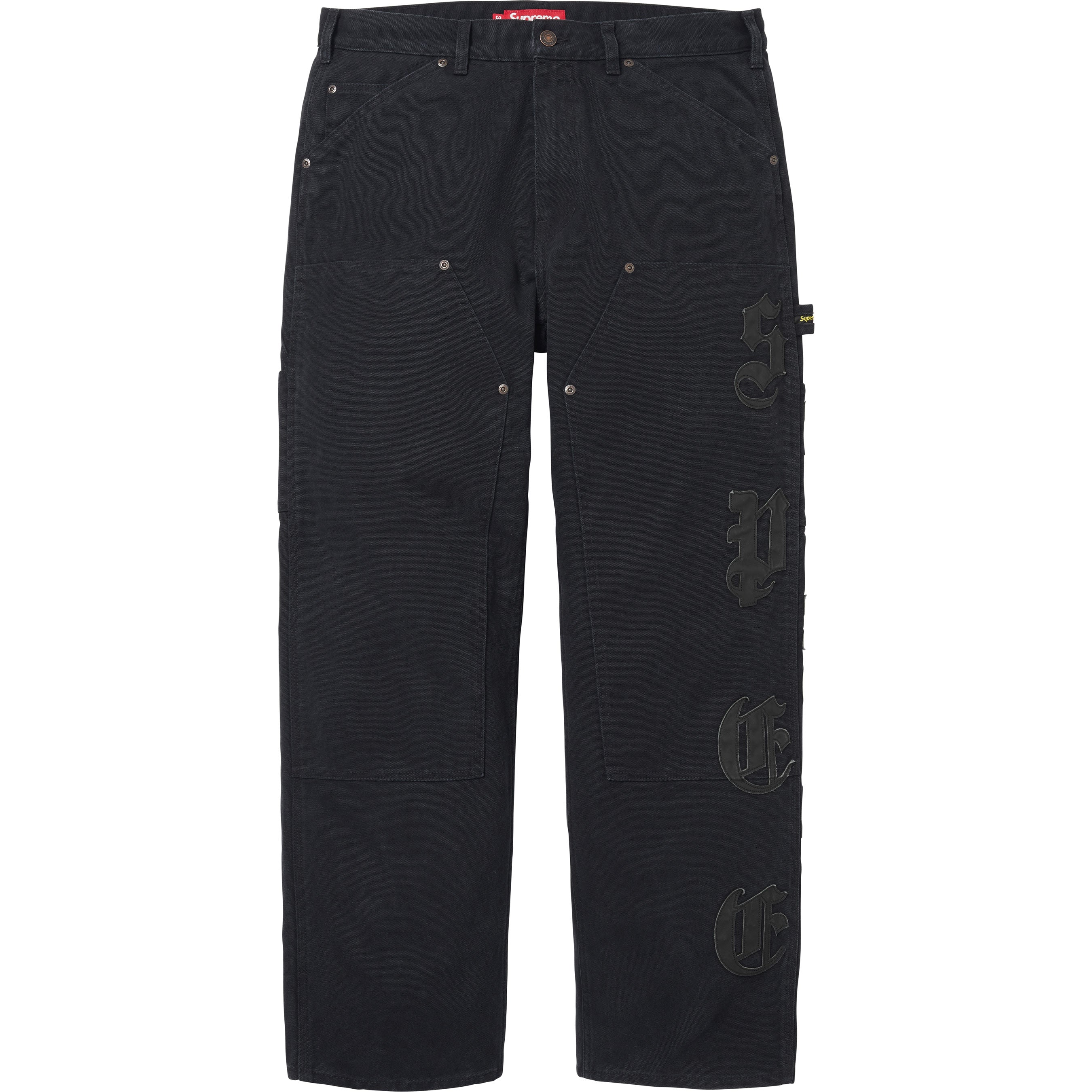 Leather Appliqué Double Knee Painter Pant