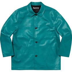Faux Croc Car Coat