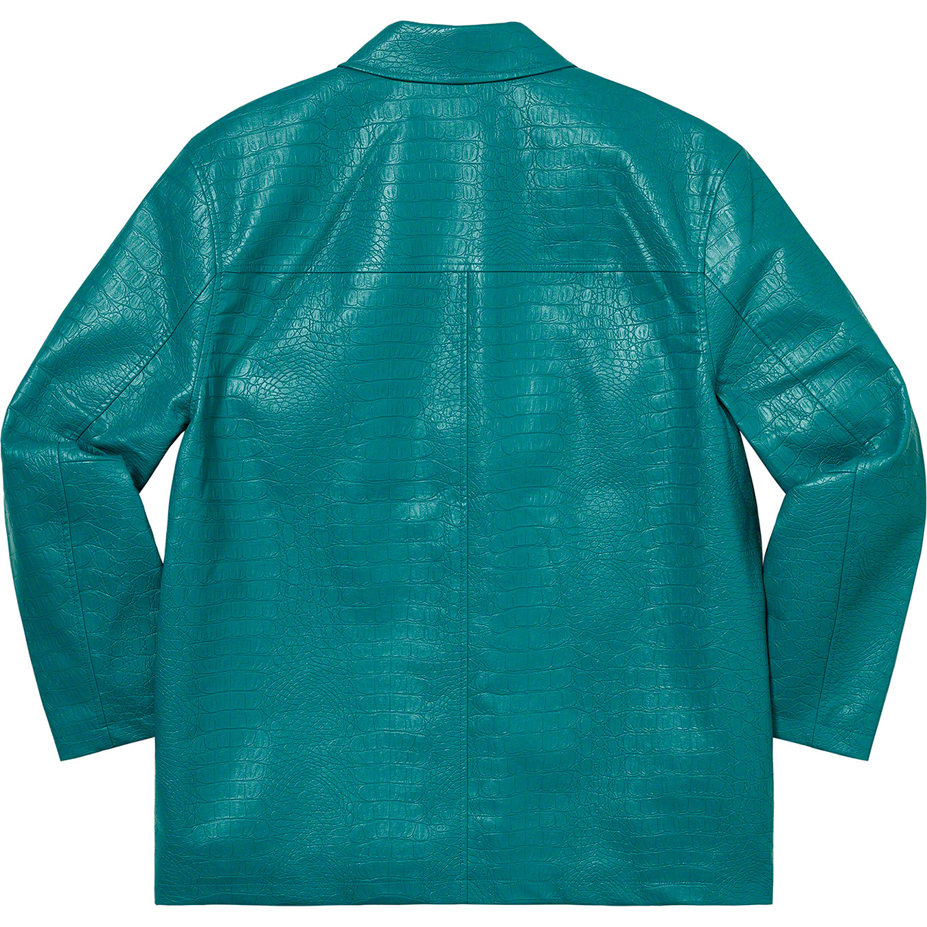 Faux Croc Car Coat