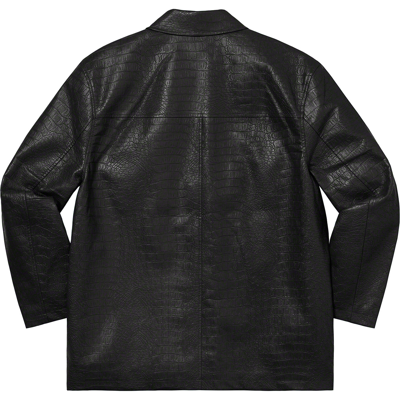 Faux Croc Car Coat