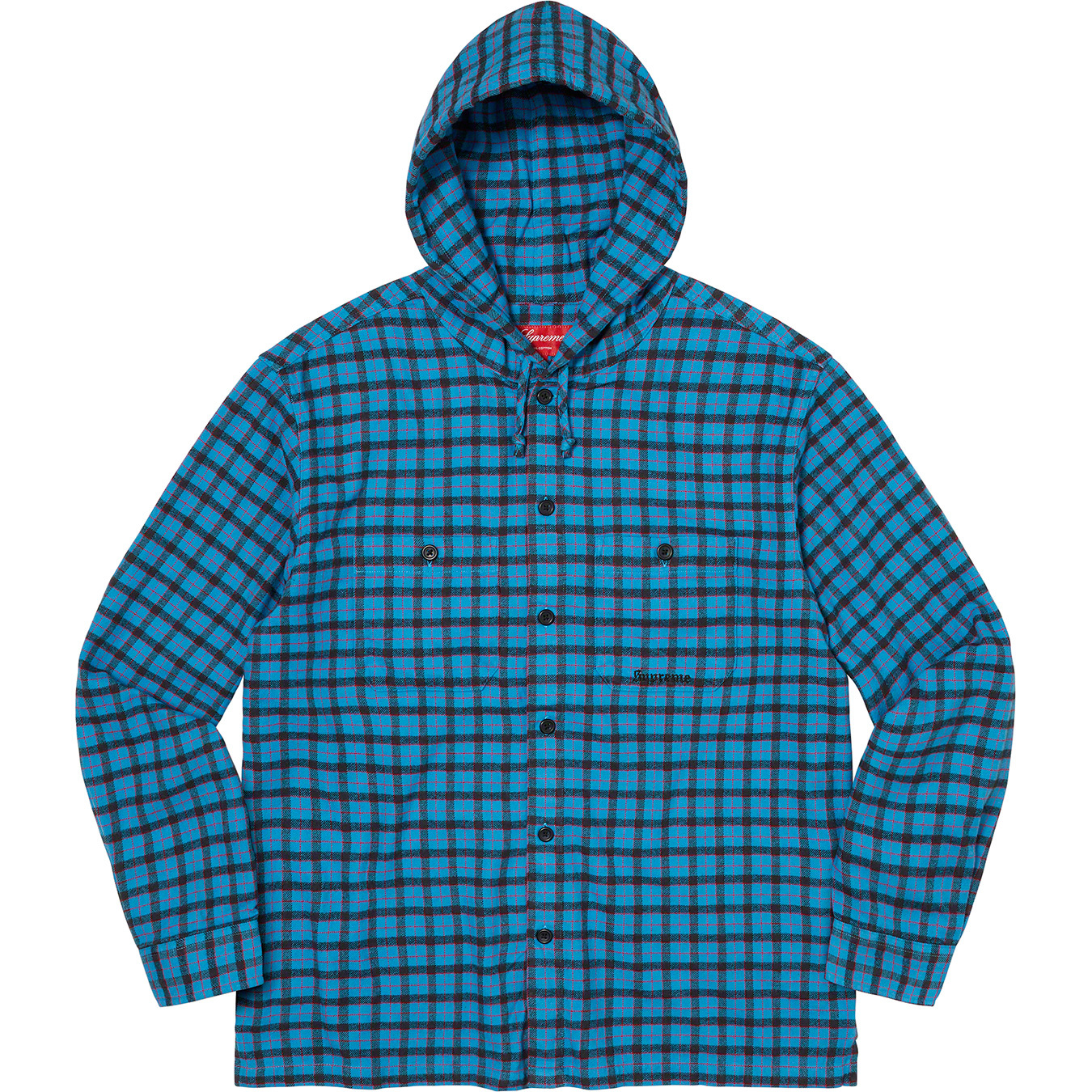 Mini Plaid Hooded Shirt