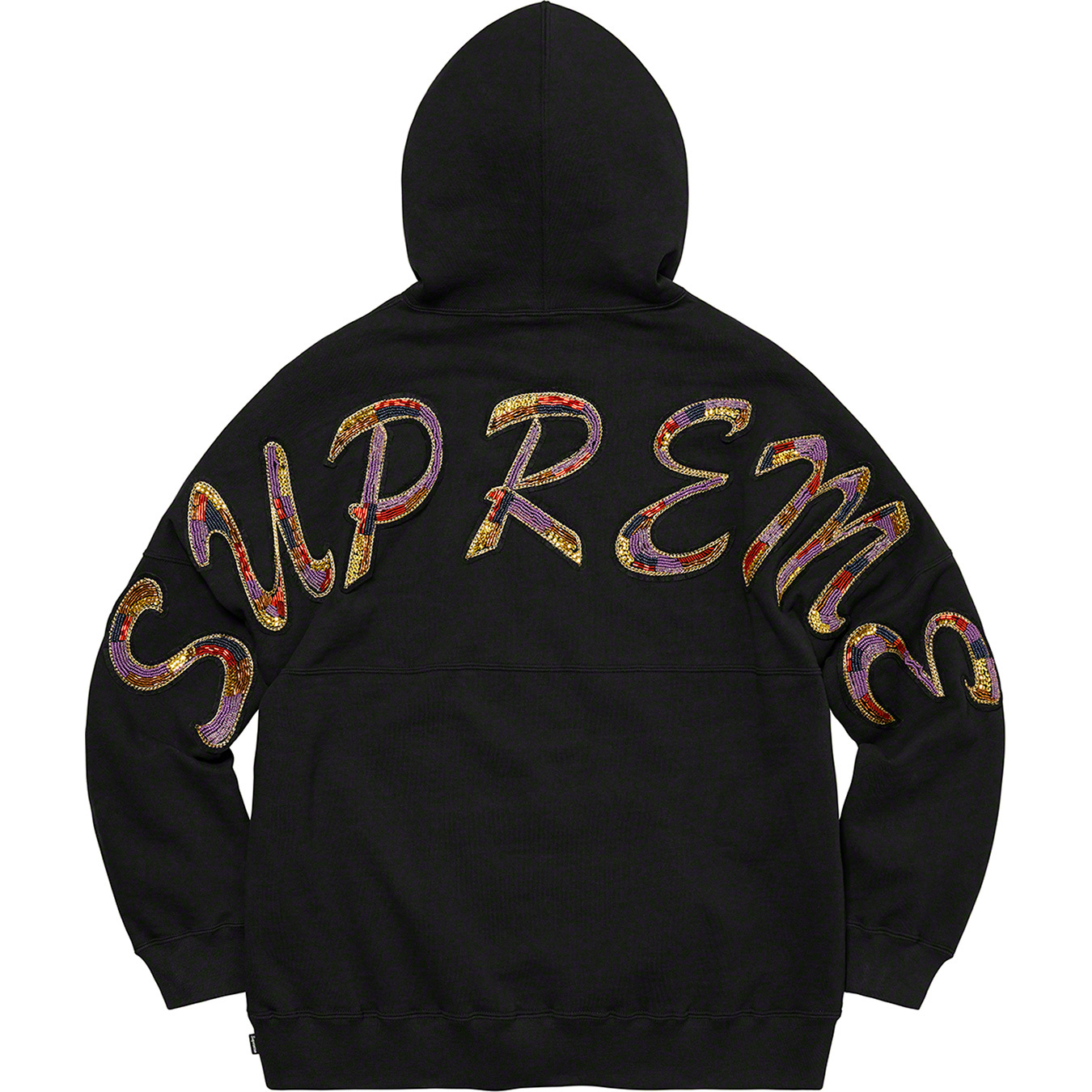 Beaded Hooded Sweatshirt