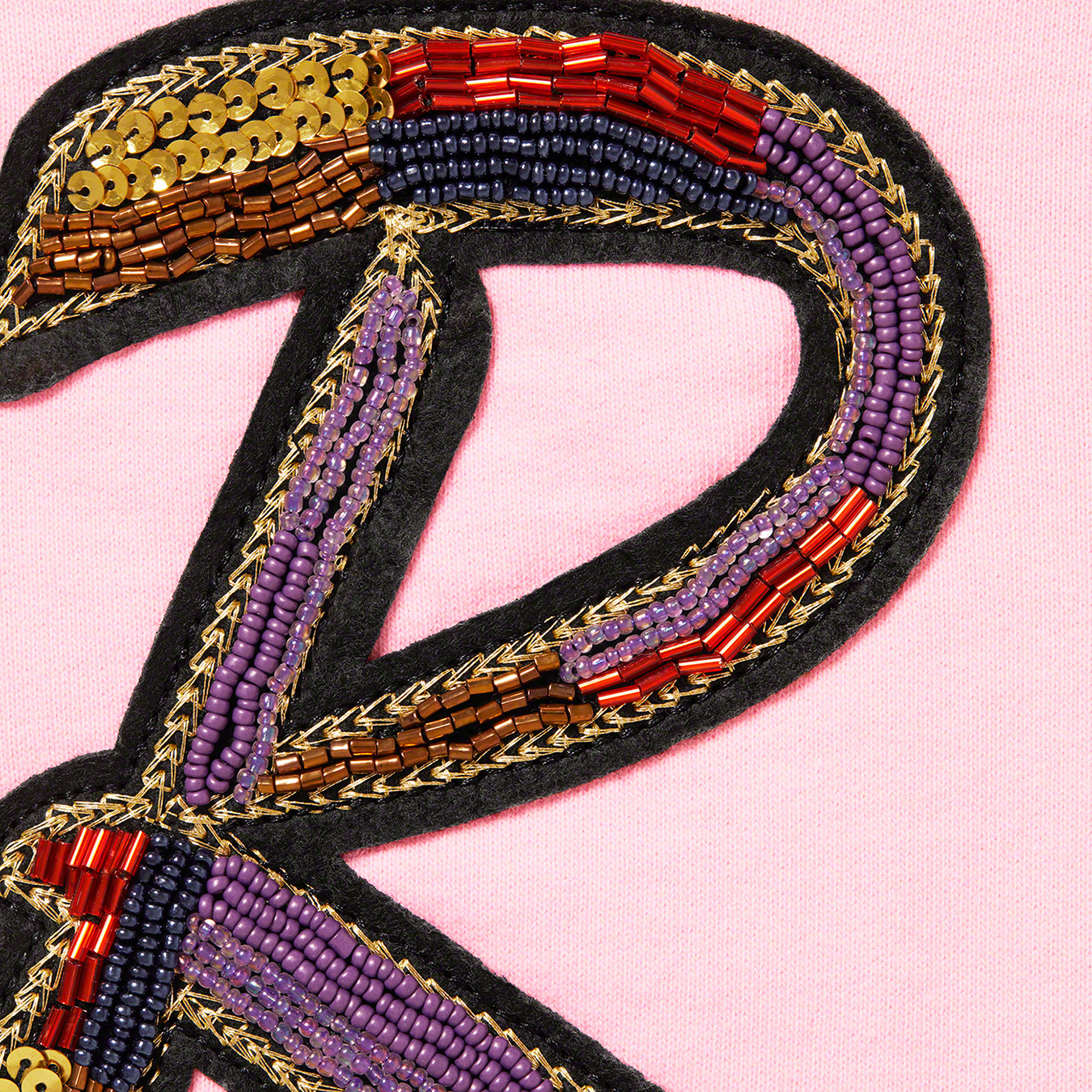 Beaded Hooded Sweatshirt