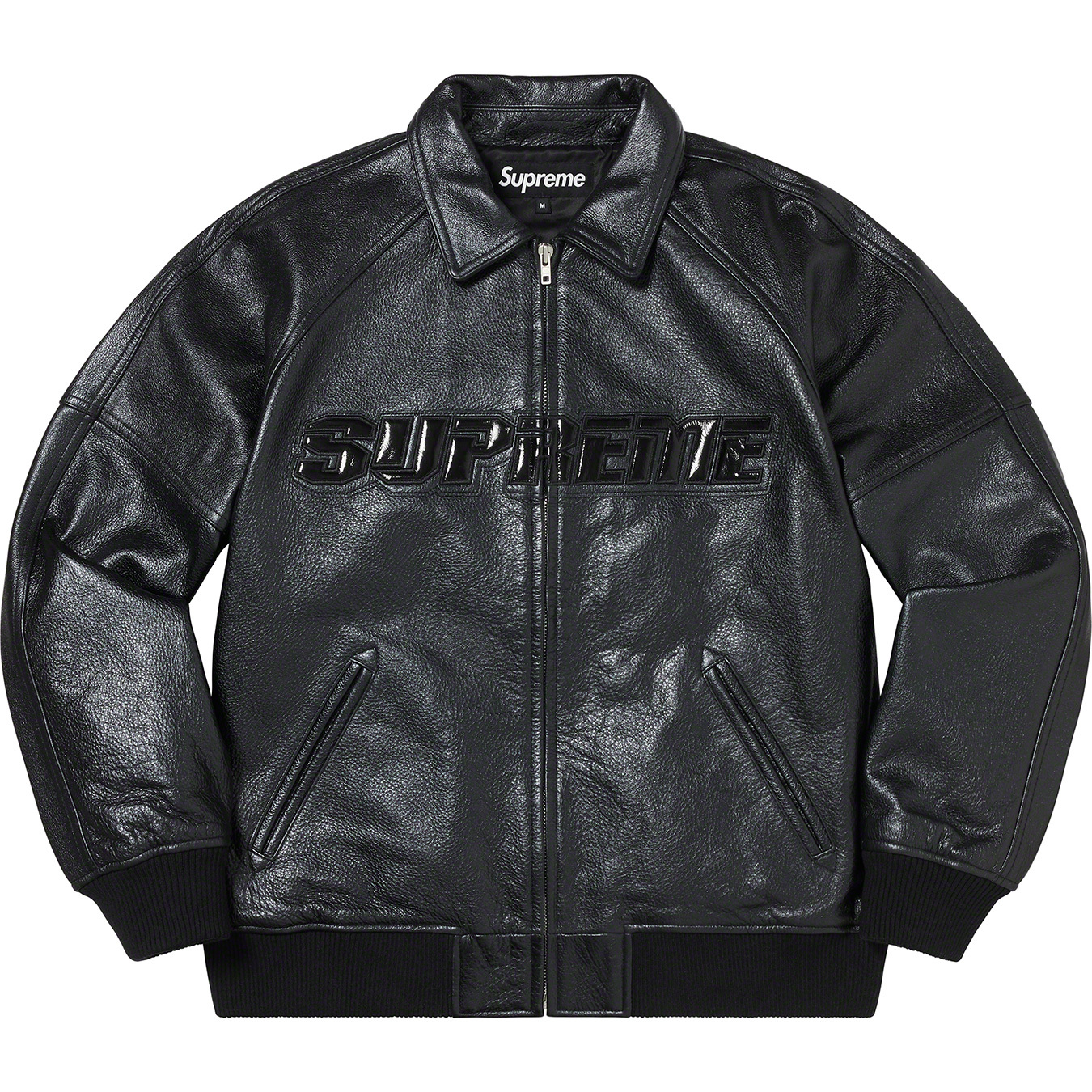 Silver Surfer Leather Varsity Jacket